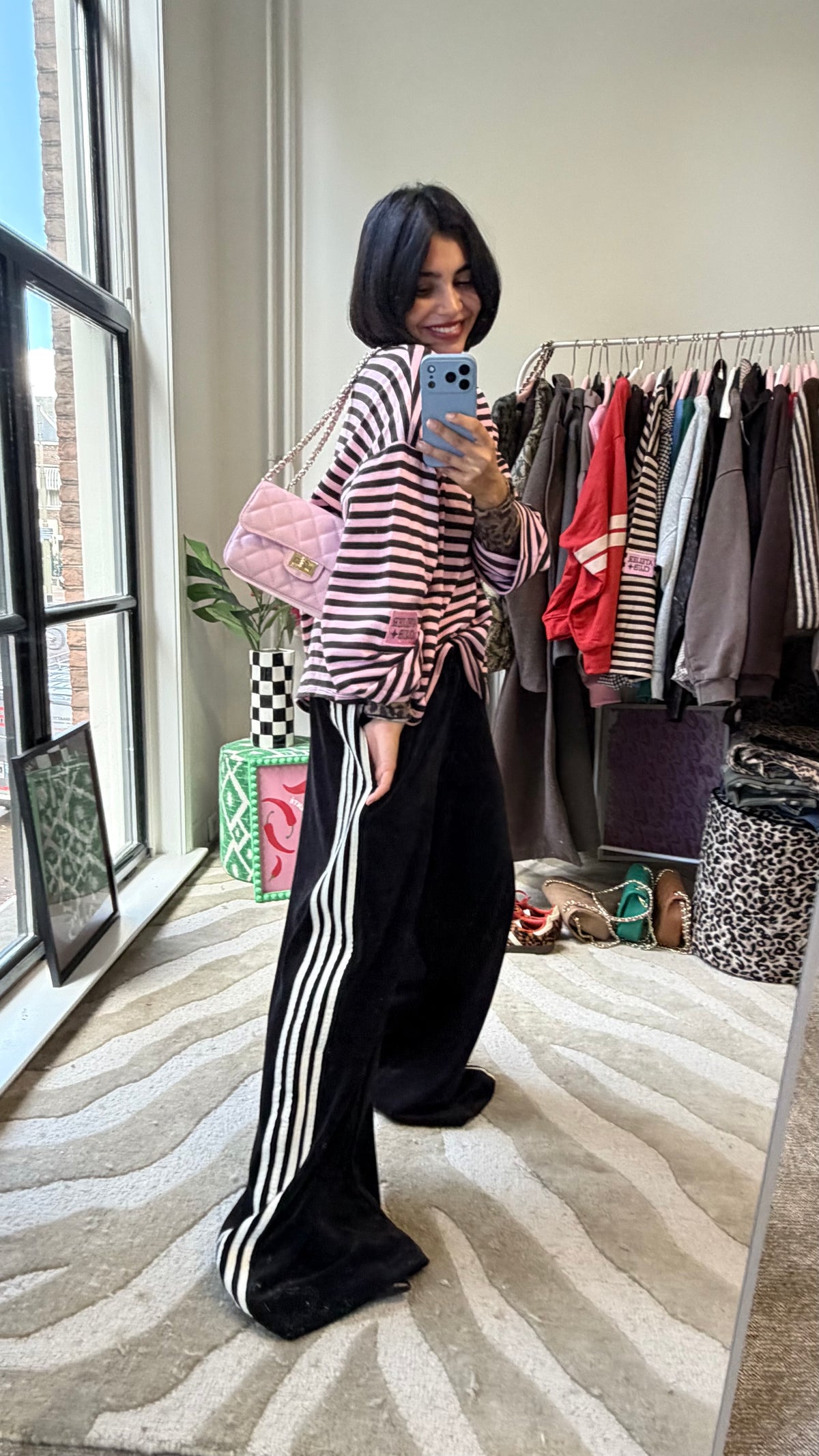 OVERSIZED LONGSLEEVE SHIRT ROZE BRUIN