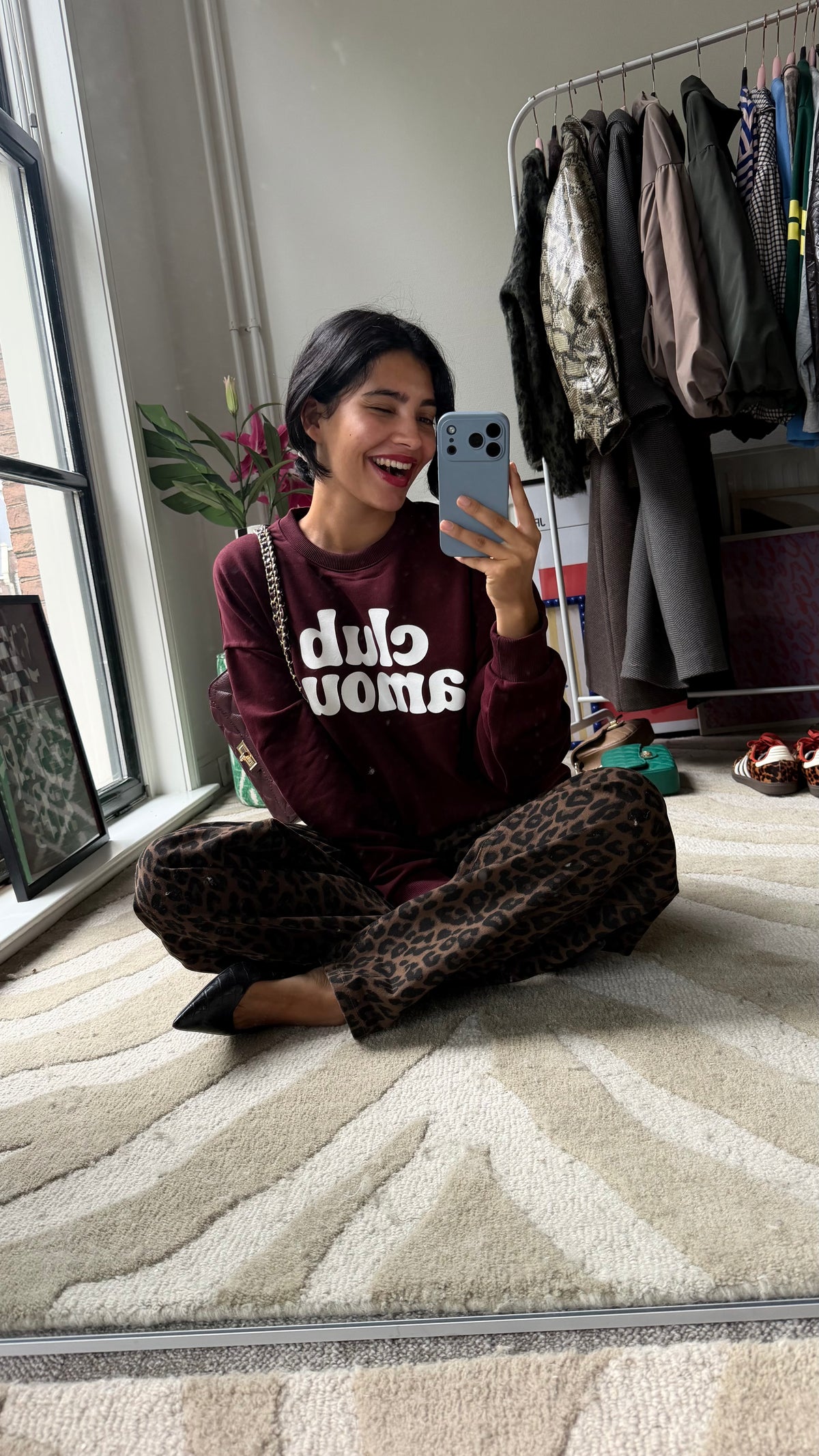 BURGUNDY AMOUR CLUB SWEATER
