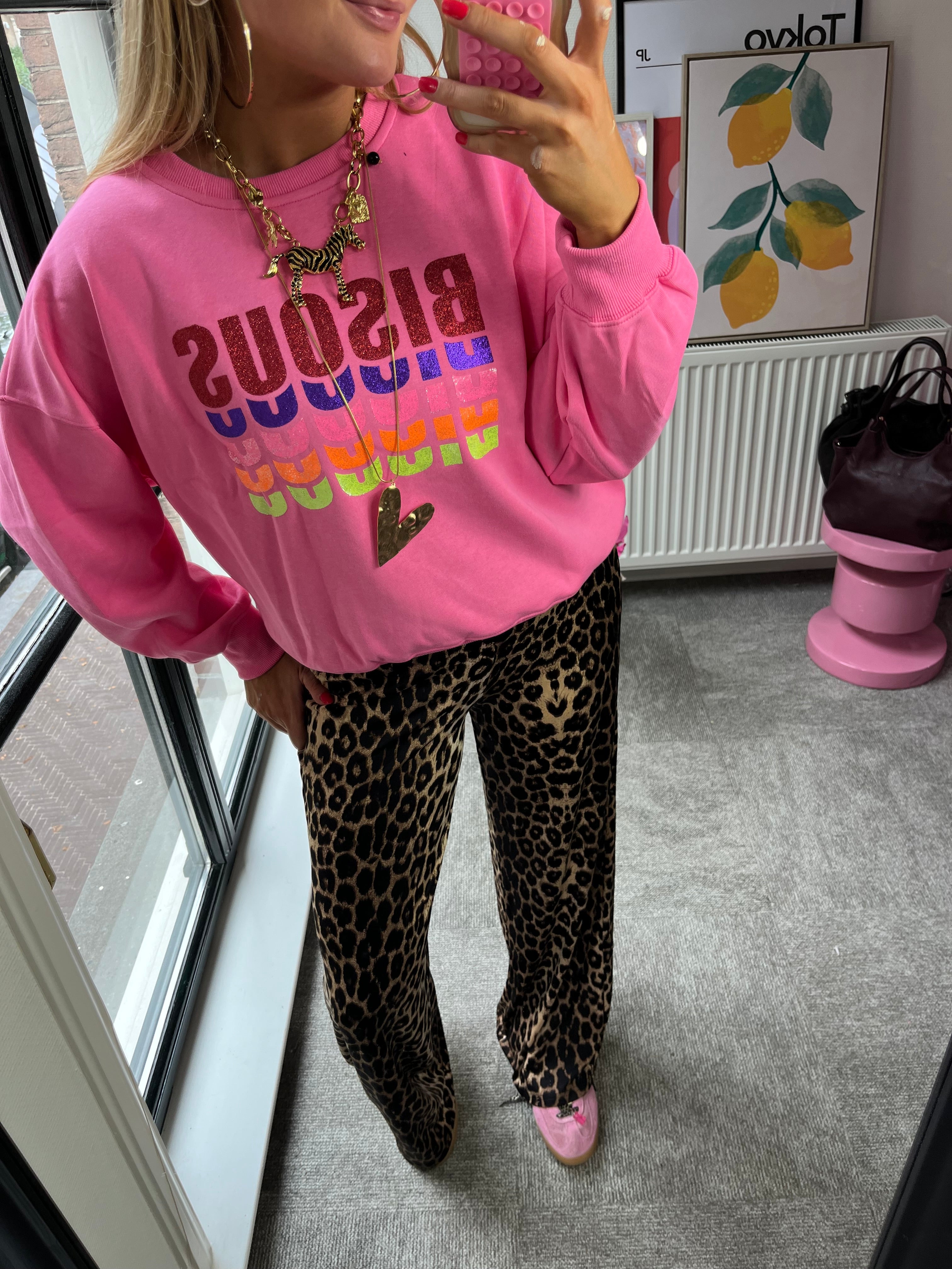 NORA SWEATER BISOUS ROZE