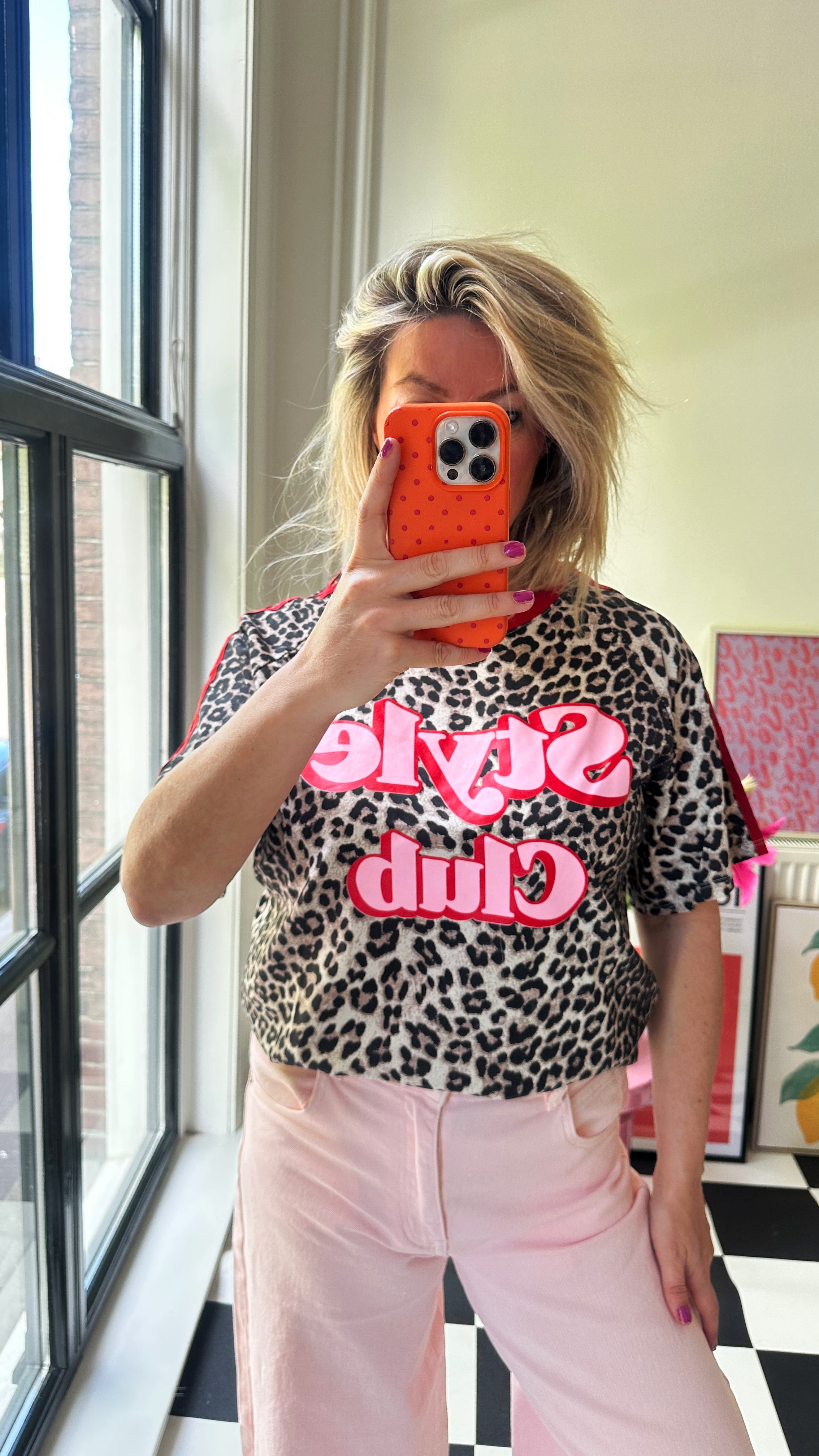 MUSTHAVE PANTER SHIRT MET ROOD