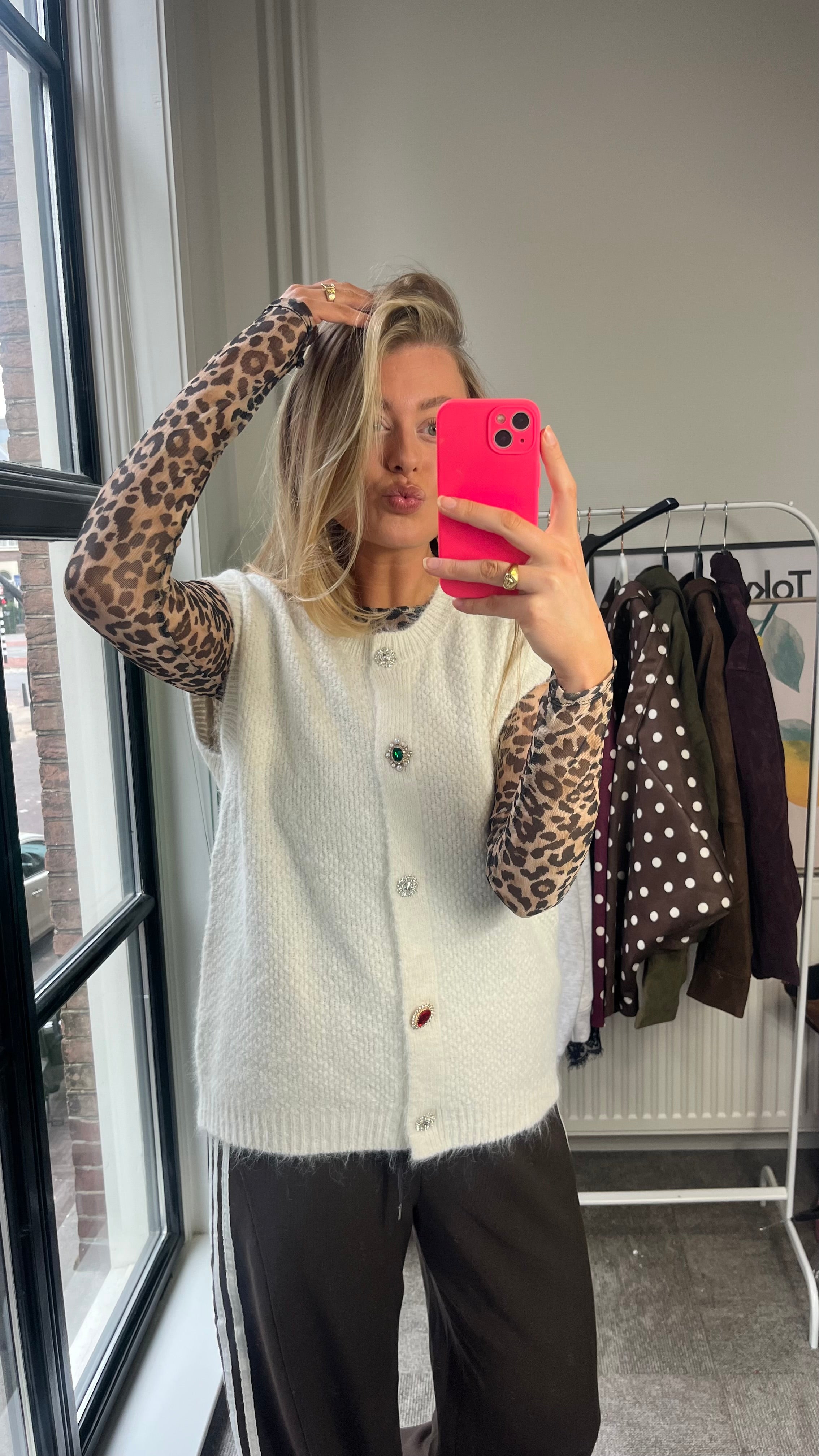 FELINE GILET CRÈME