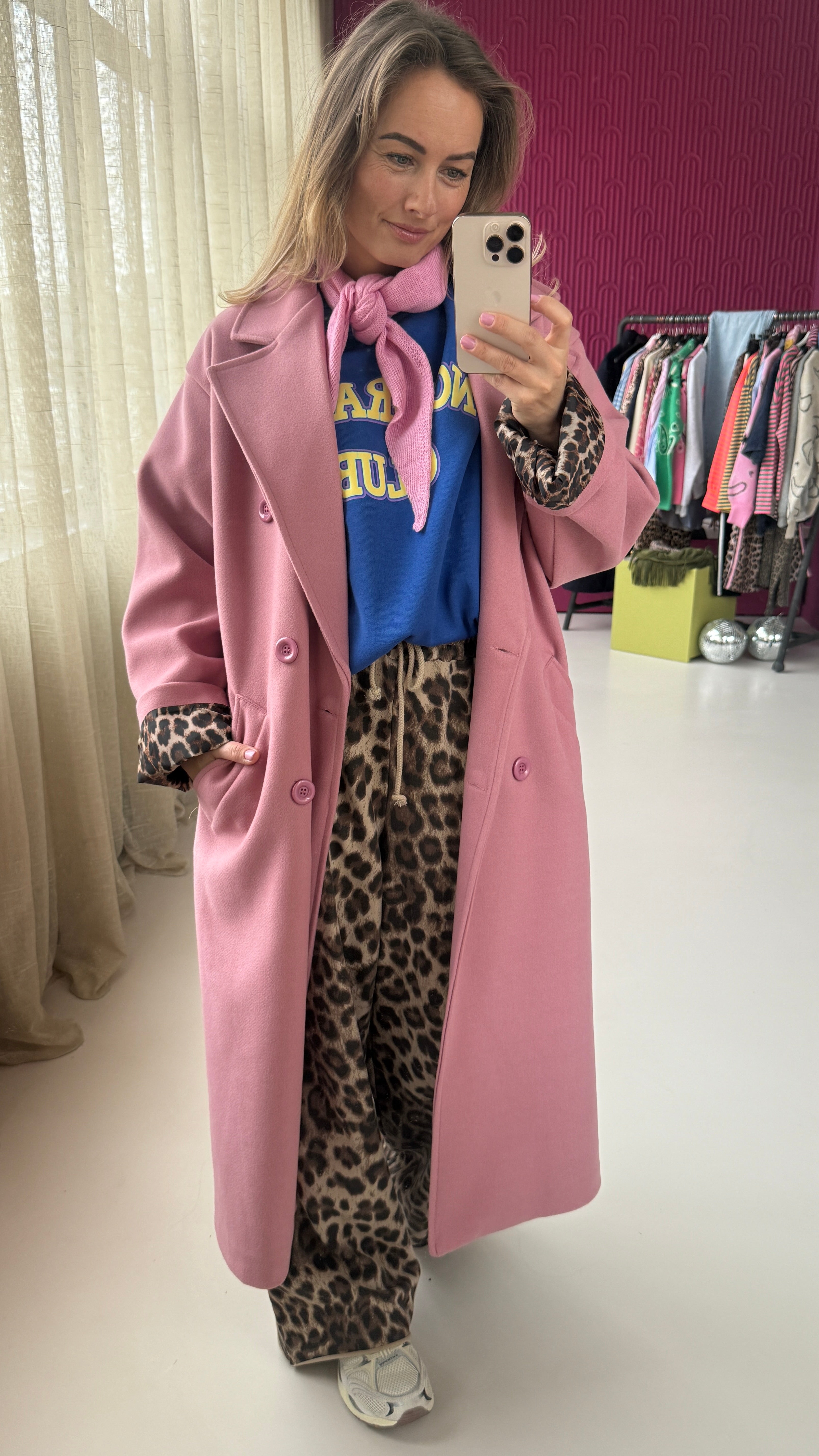 LIZZY MANTEL JAS POEDER-ROZE