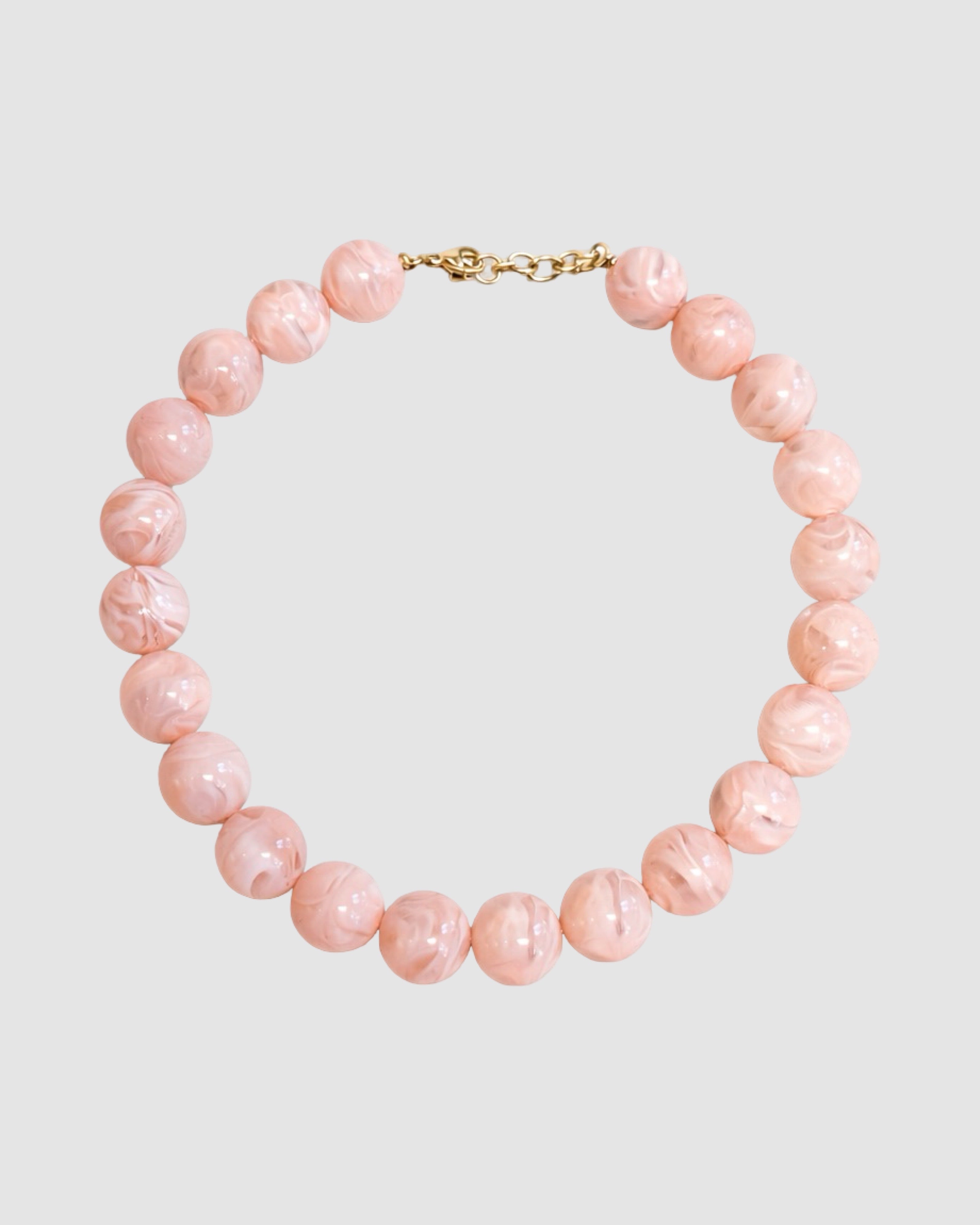 MUSTHAVE KRALEN KETTING ZALMROZE