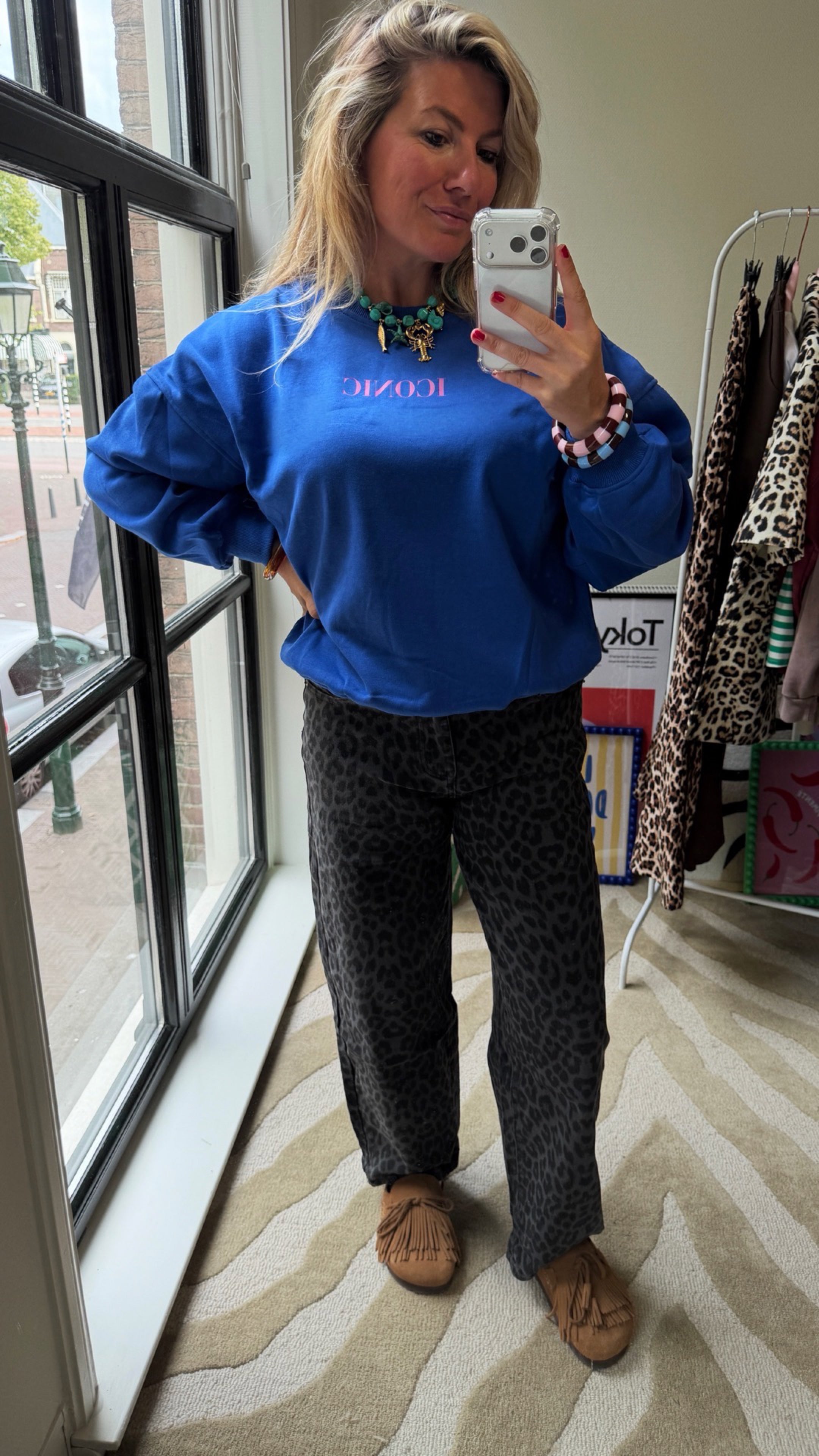 TECKEL SWEATER KOBALT BLAUW