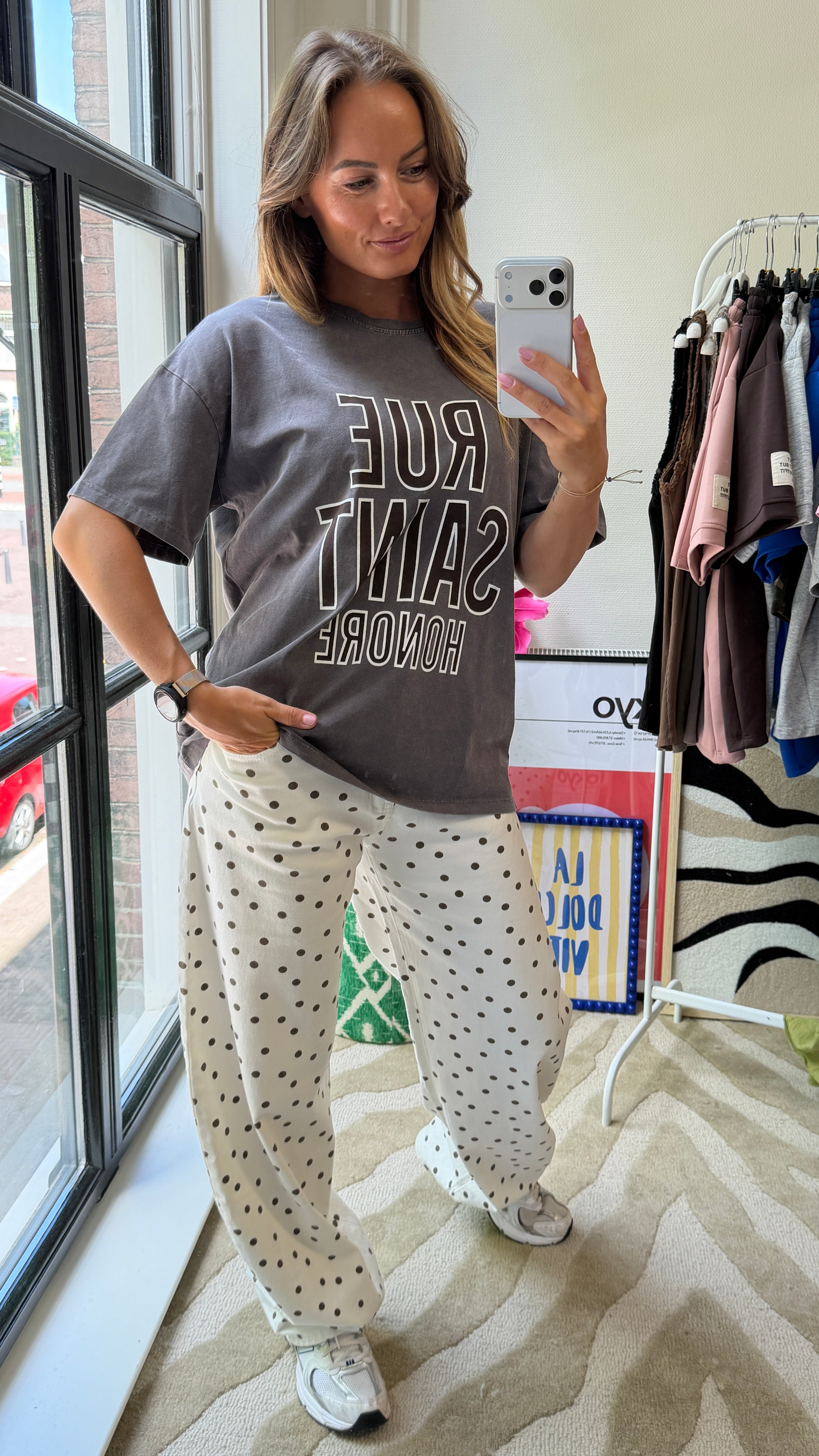 CECILE T-SHIRT ANTRACIET