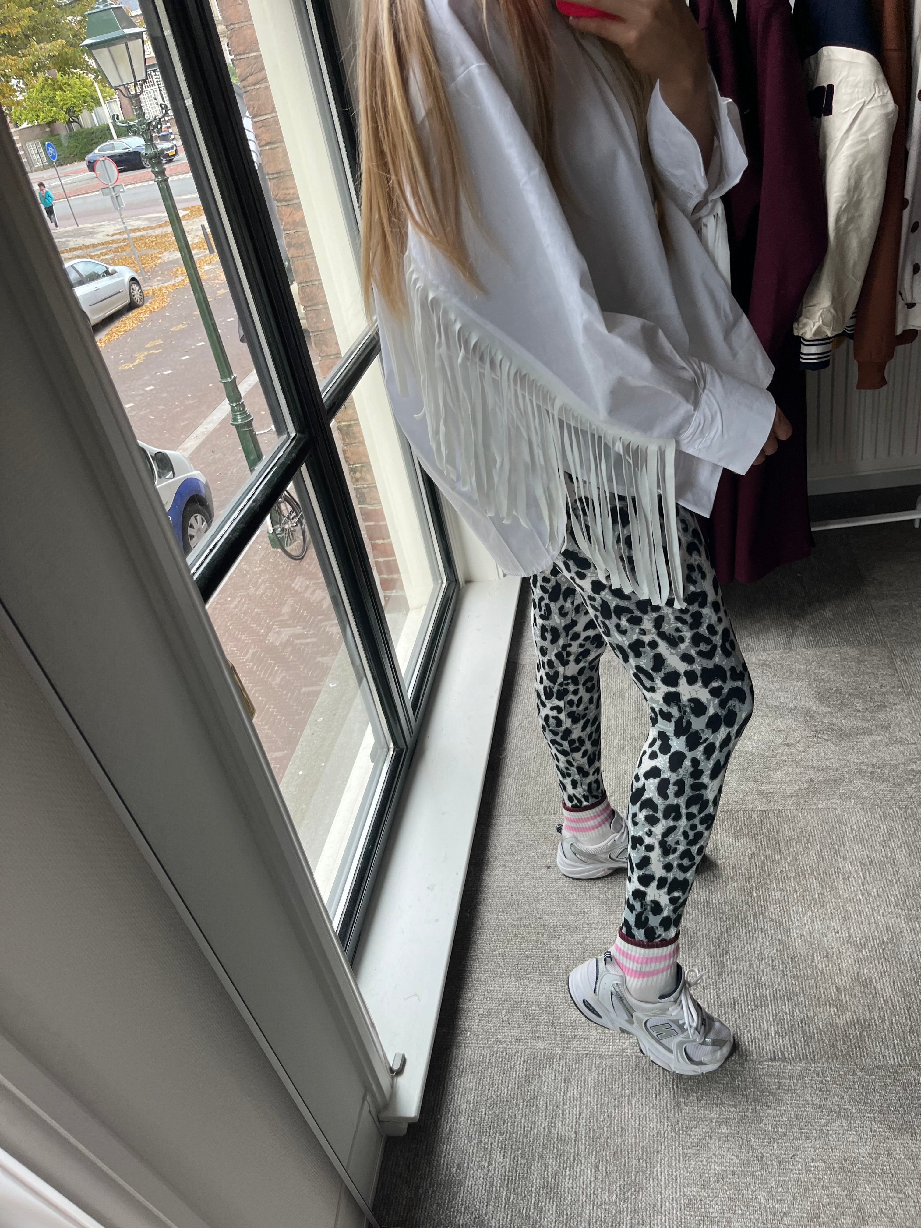 GRIJZE POLLY PANTER LEGGING