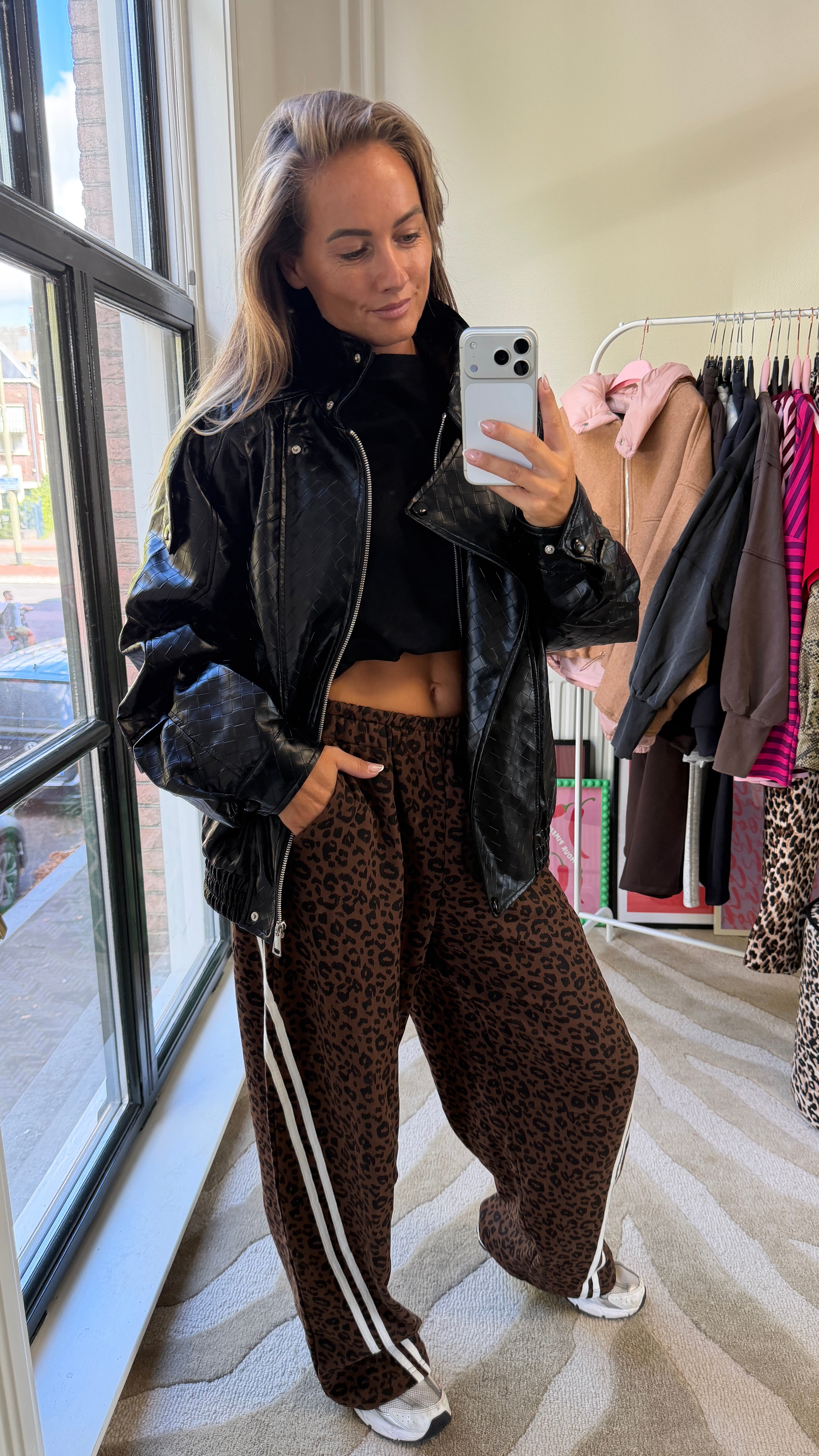 EVA WOVEN BIKER JAS