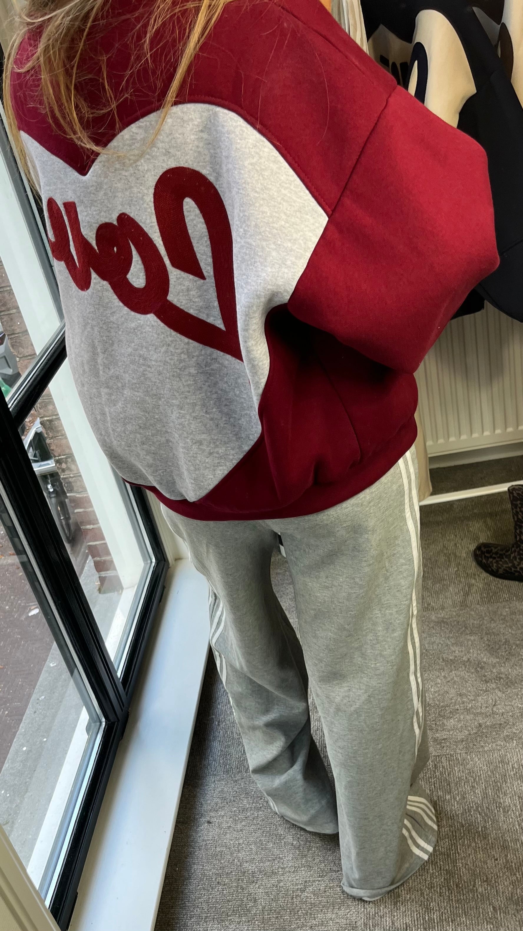 LOVE BOMBER VEST| BORDEAUX ROOD