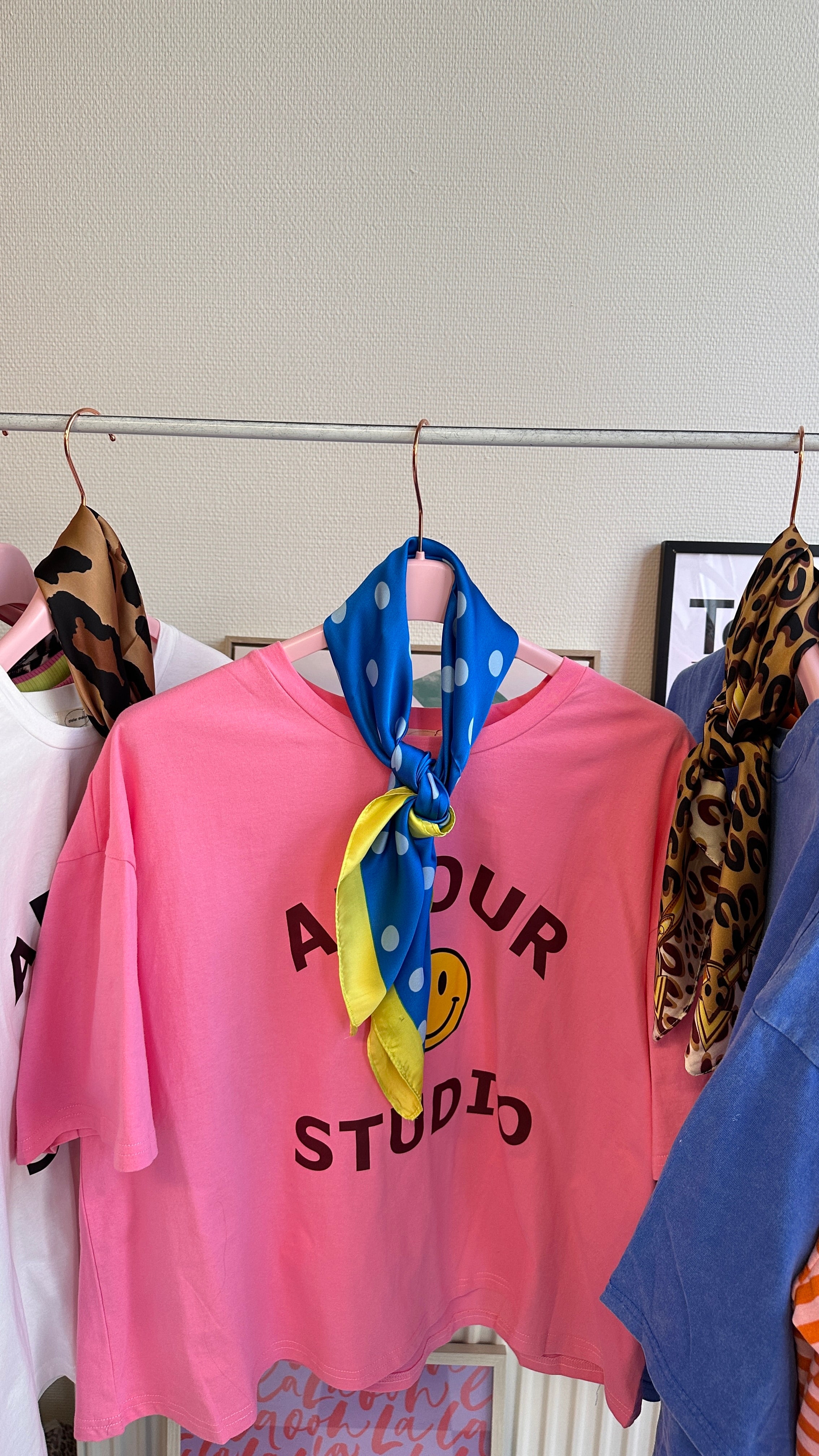 SMILEY SHIRT ROZE