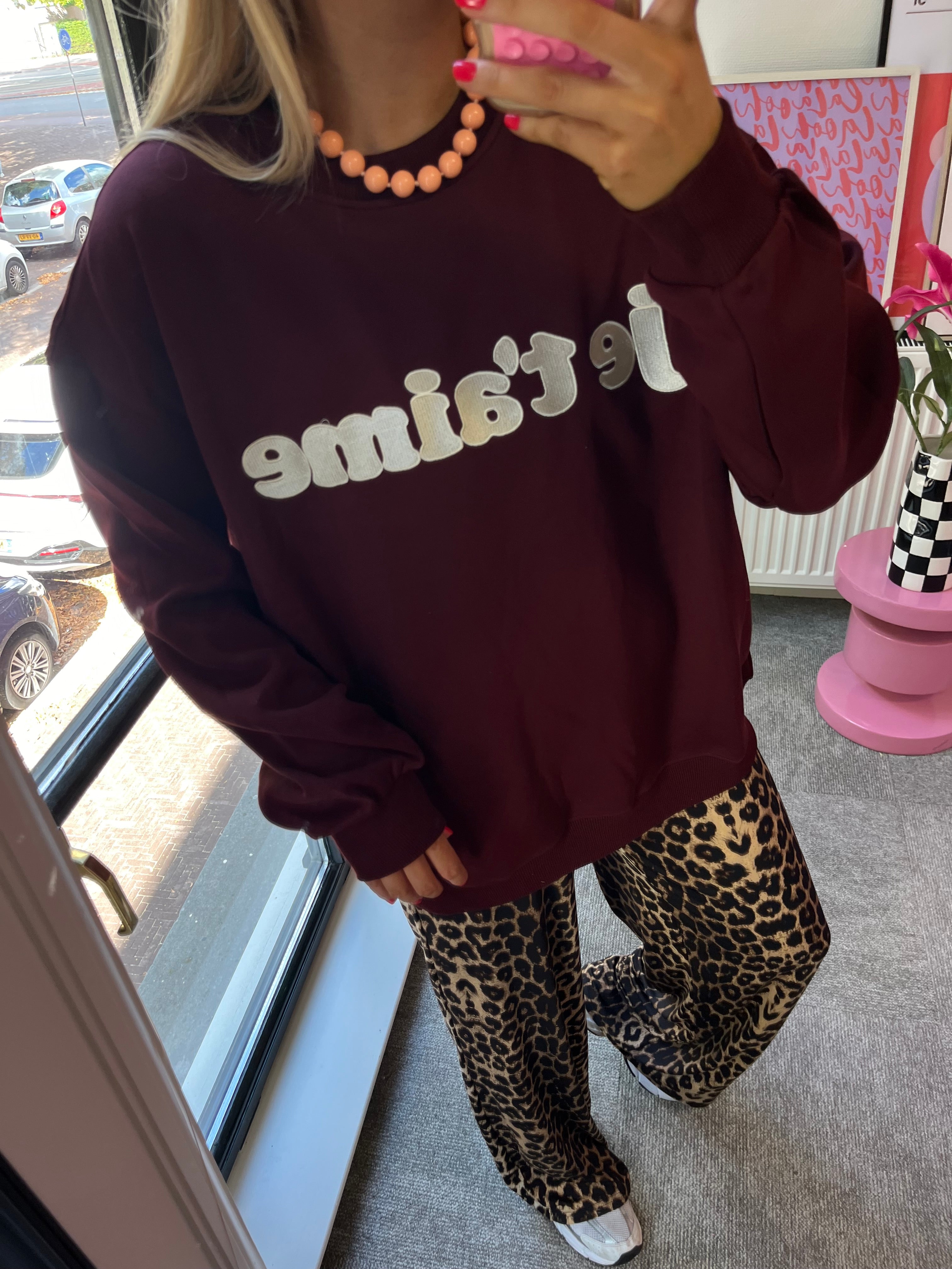 LOLA JETAIME SWEATER BURGUNDY