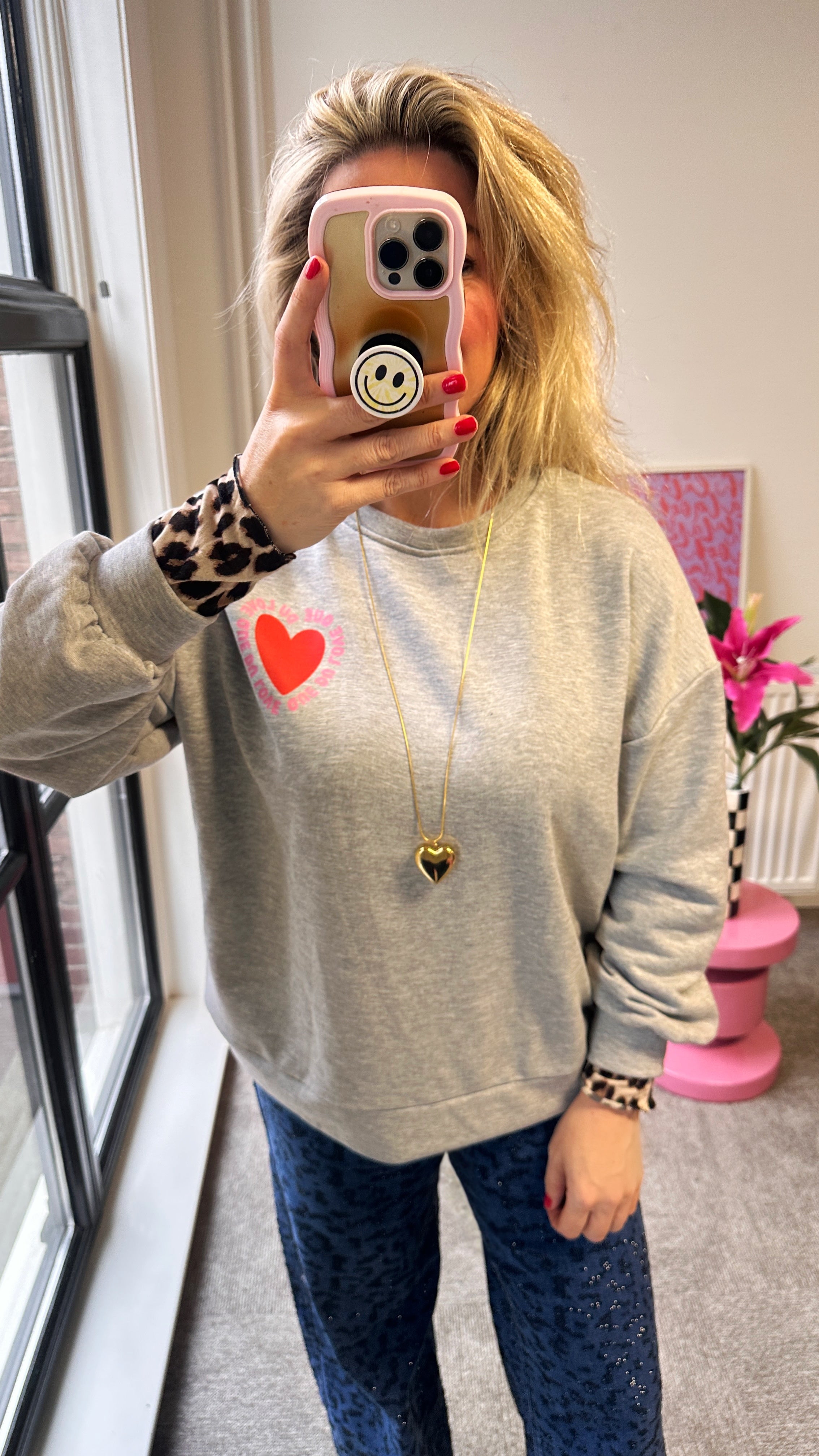 MAE MUSTHAVE SWEATER GRIJS