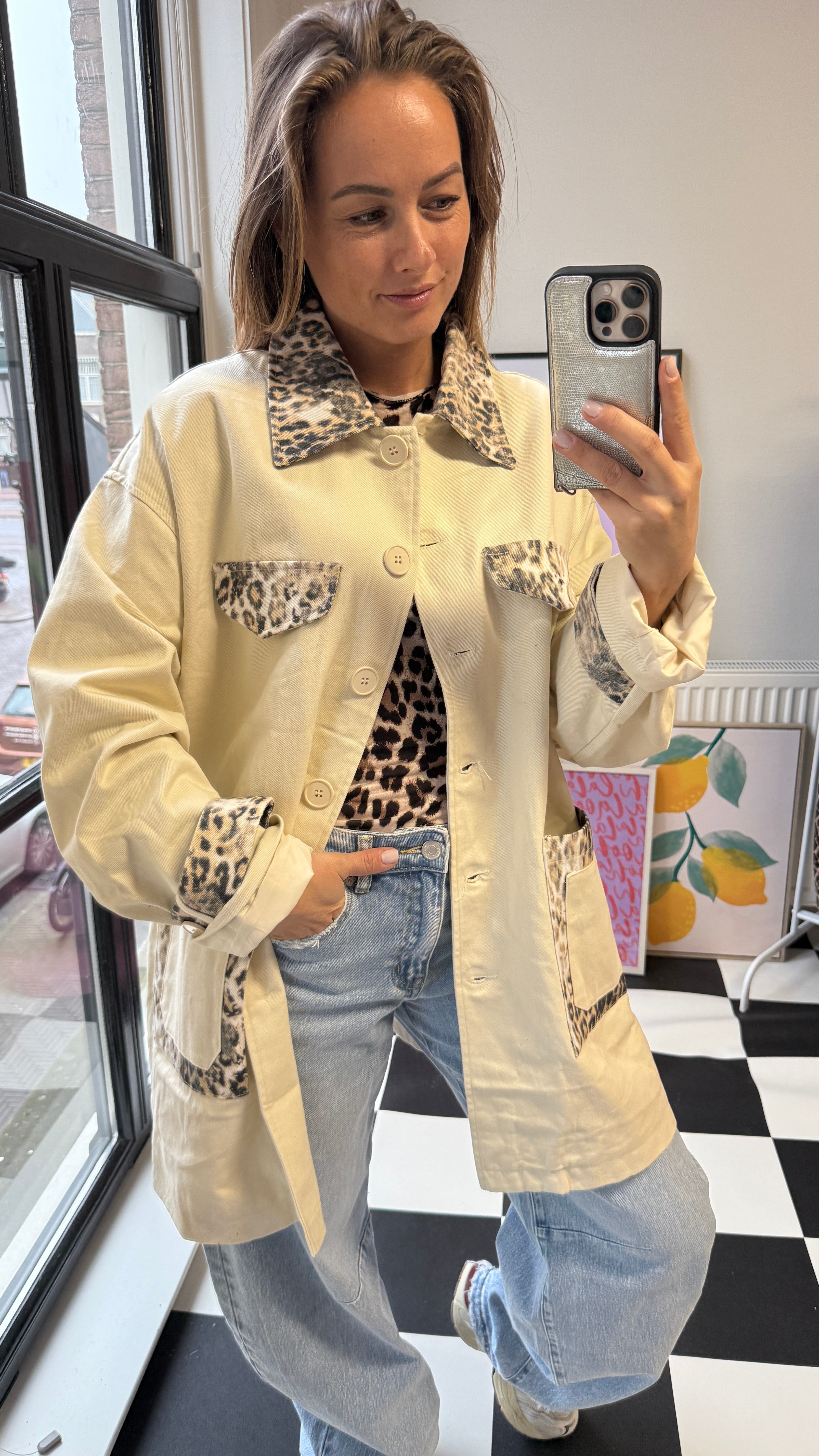 NOLA BEIGE JASJE MET PANTER