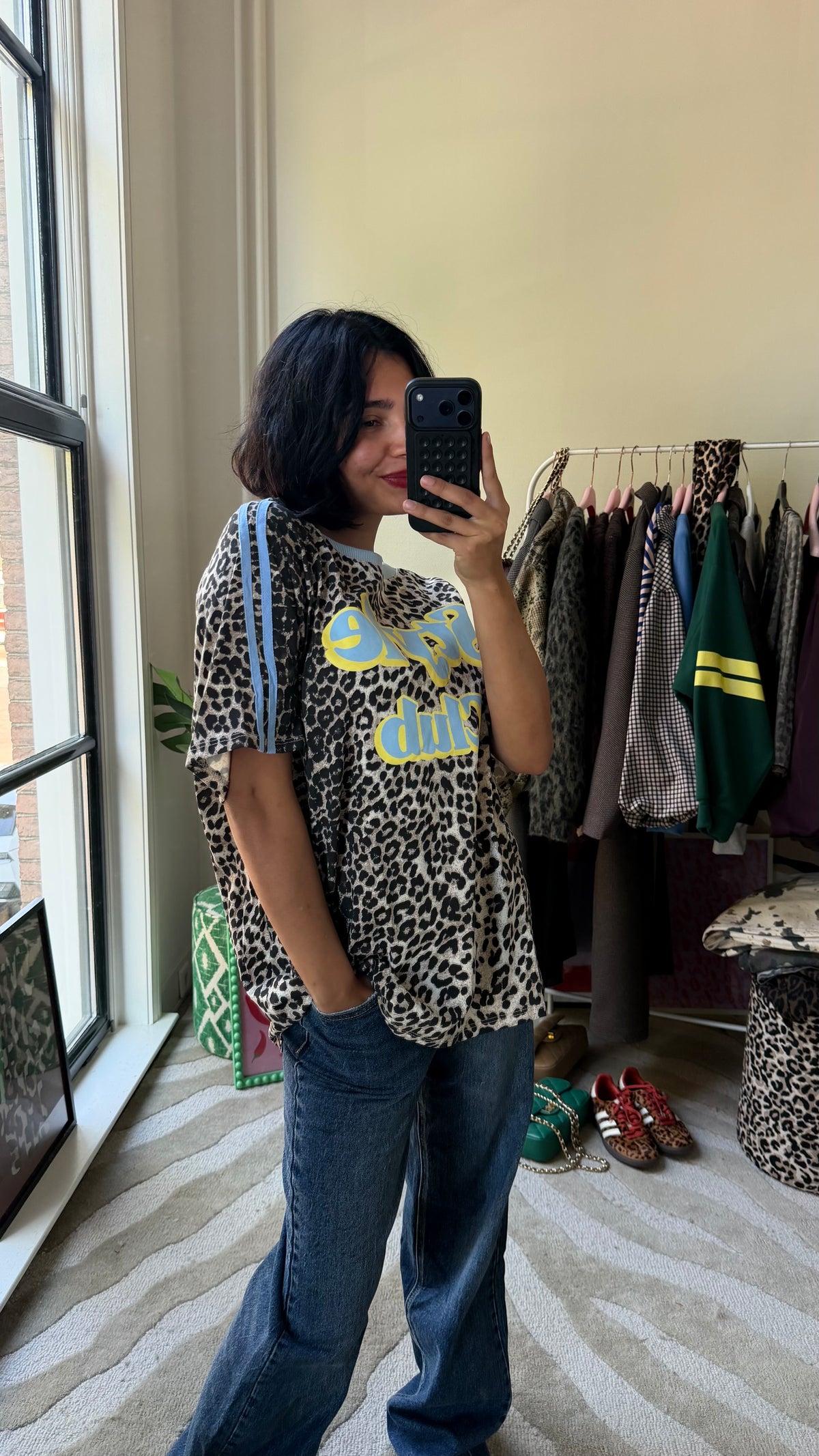MUSTHAVE PANTER SHIRT MET BLAUW