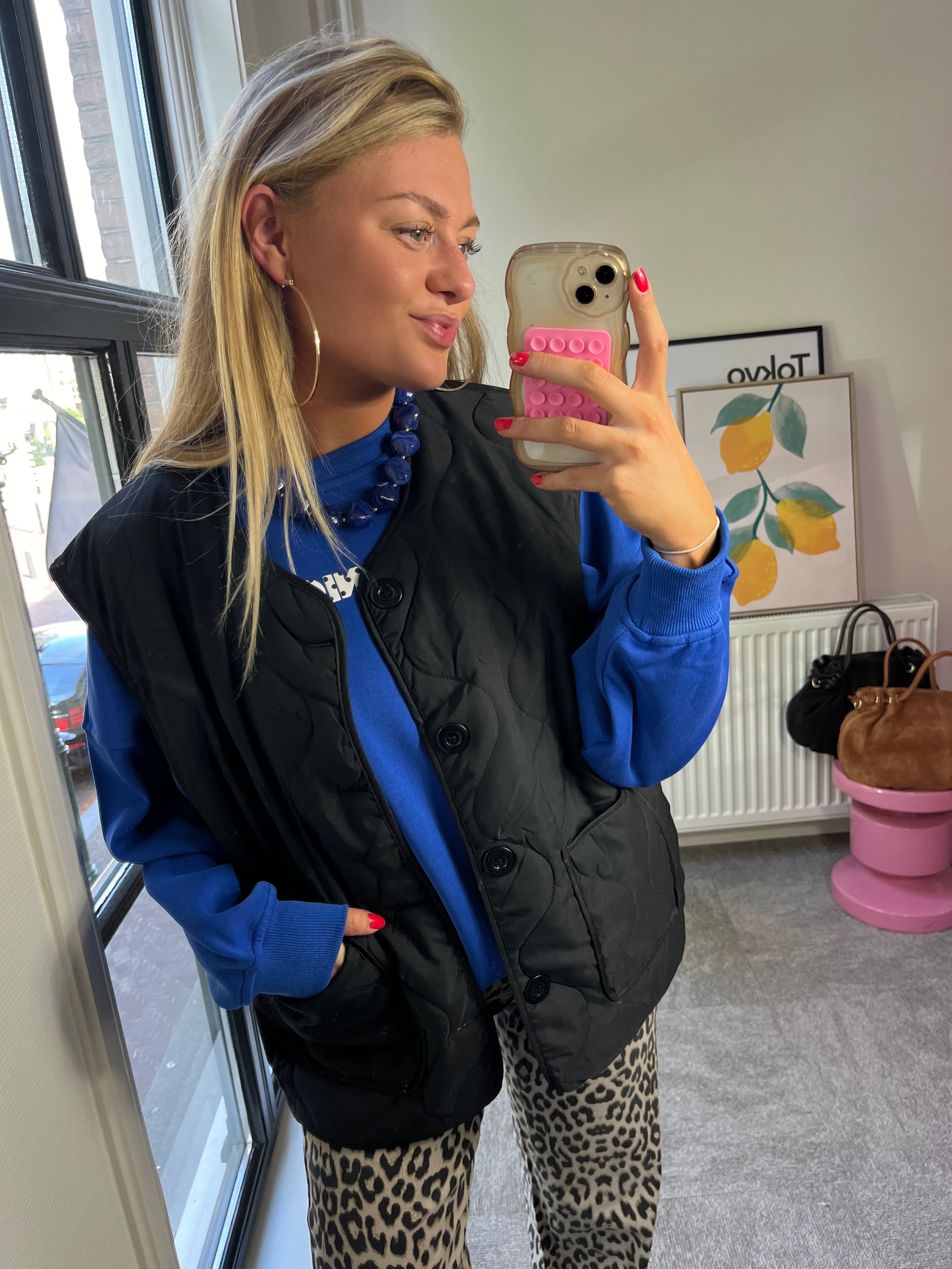 TESSY BODYWARMER MET PANTER
