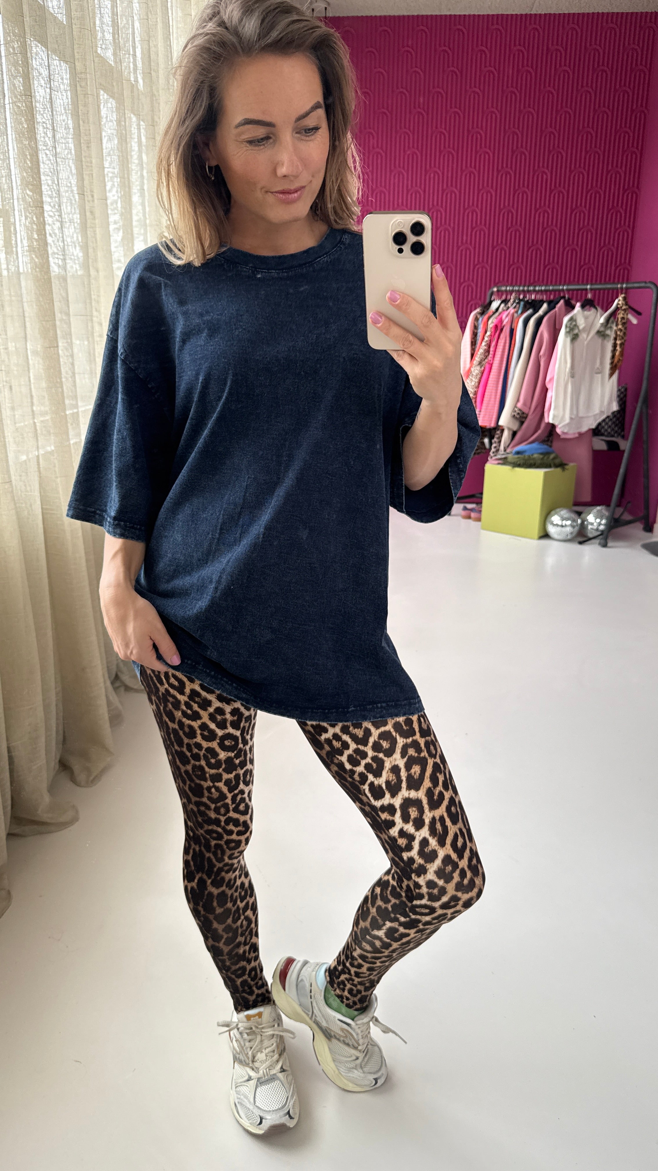 OVERSIZED JEANS SHIRT MET TECKEL