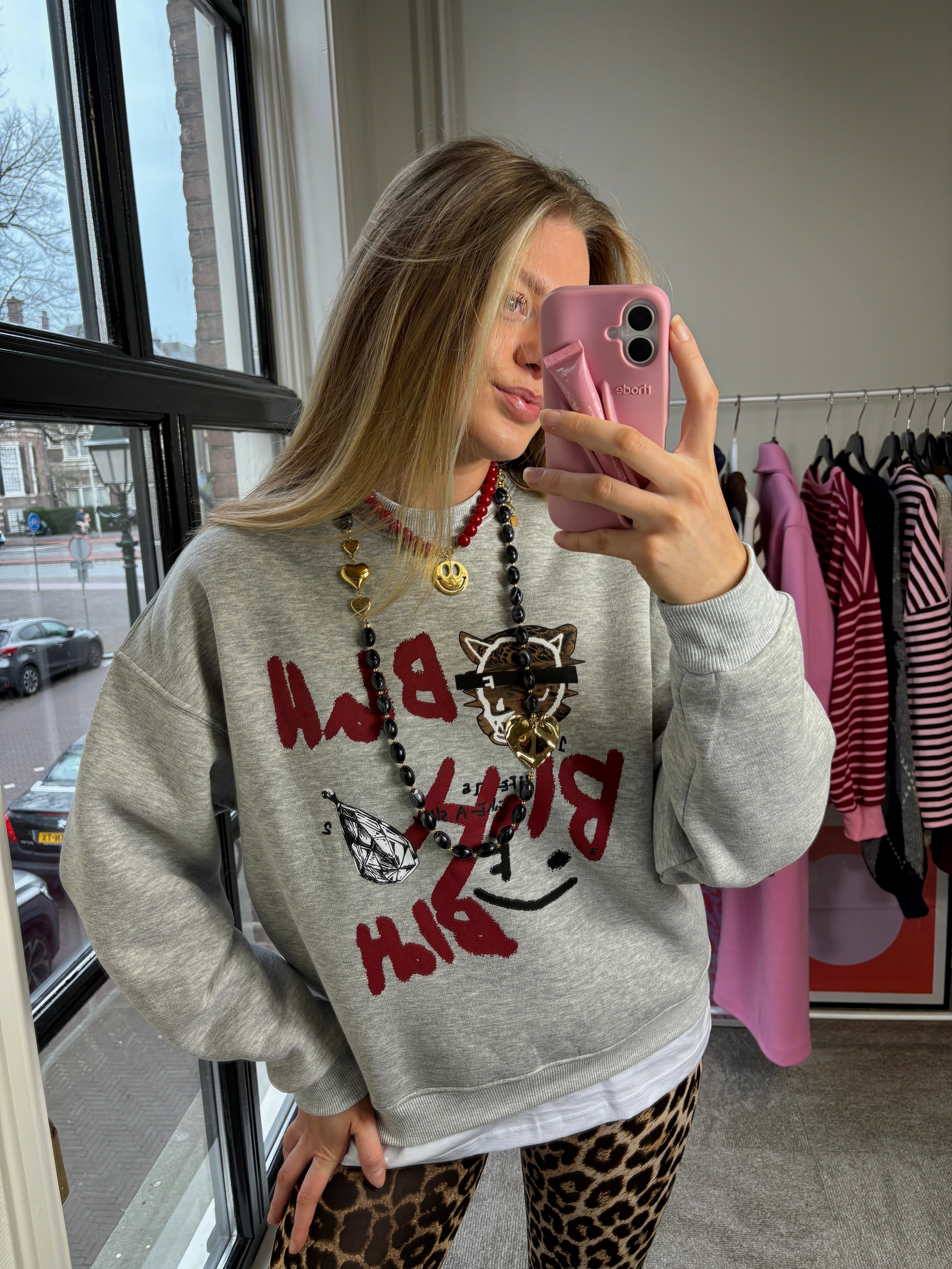 LIZET TIGER GRIJZE TRUI