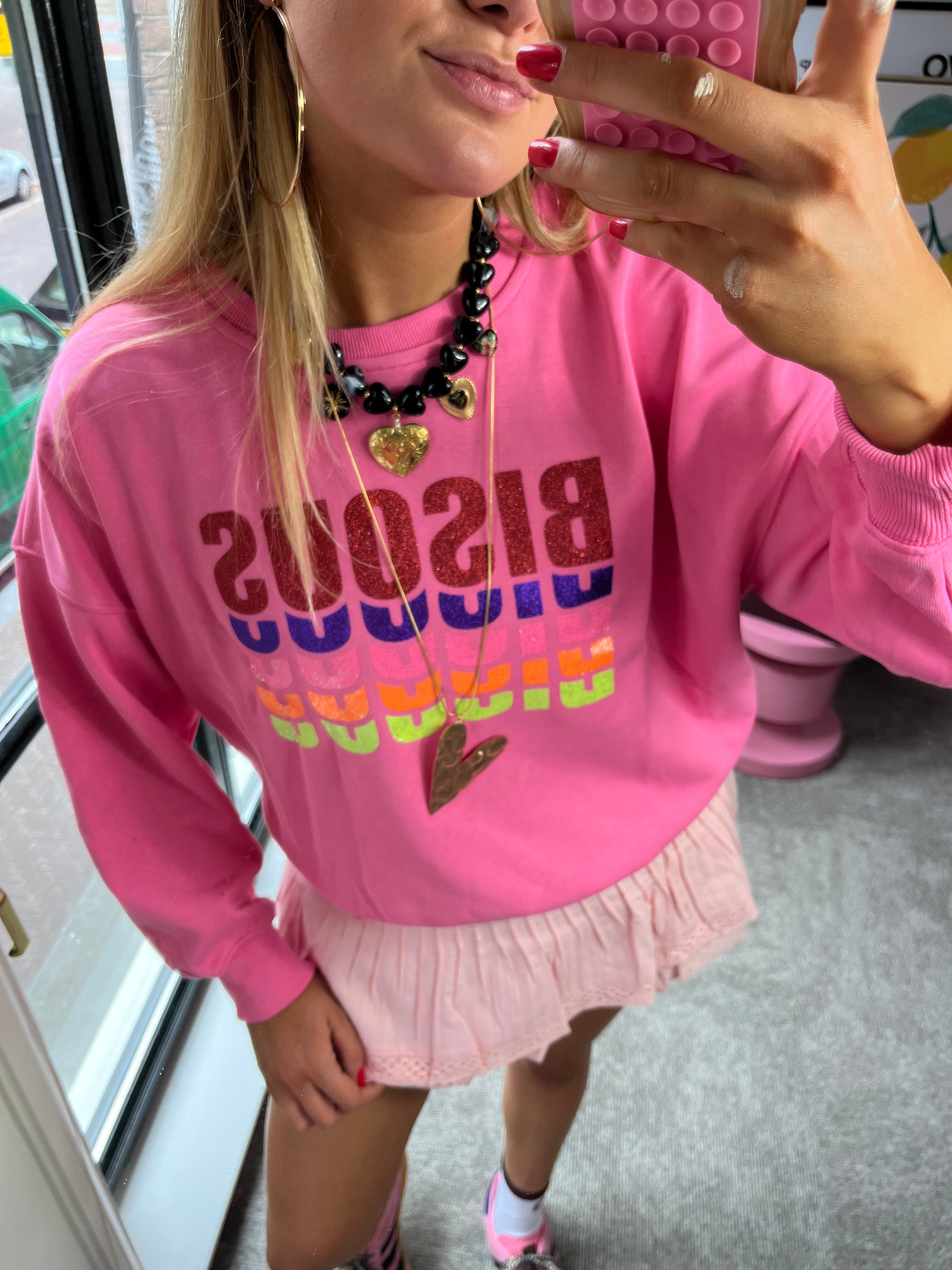 NORA SWEATER BISOUS ROZE