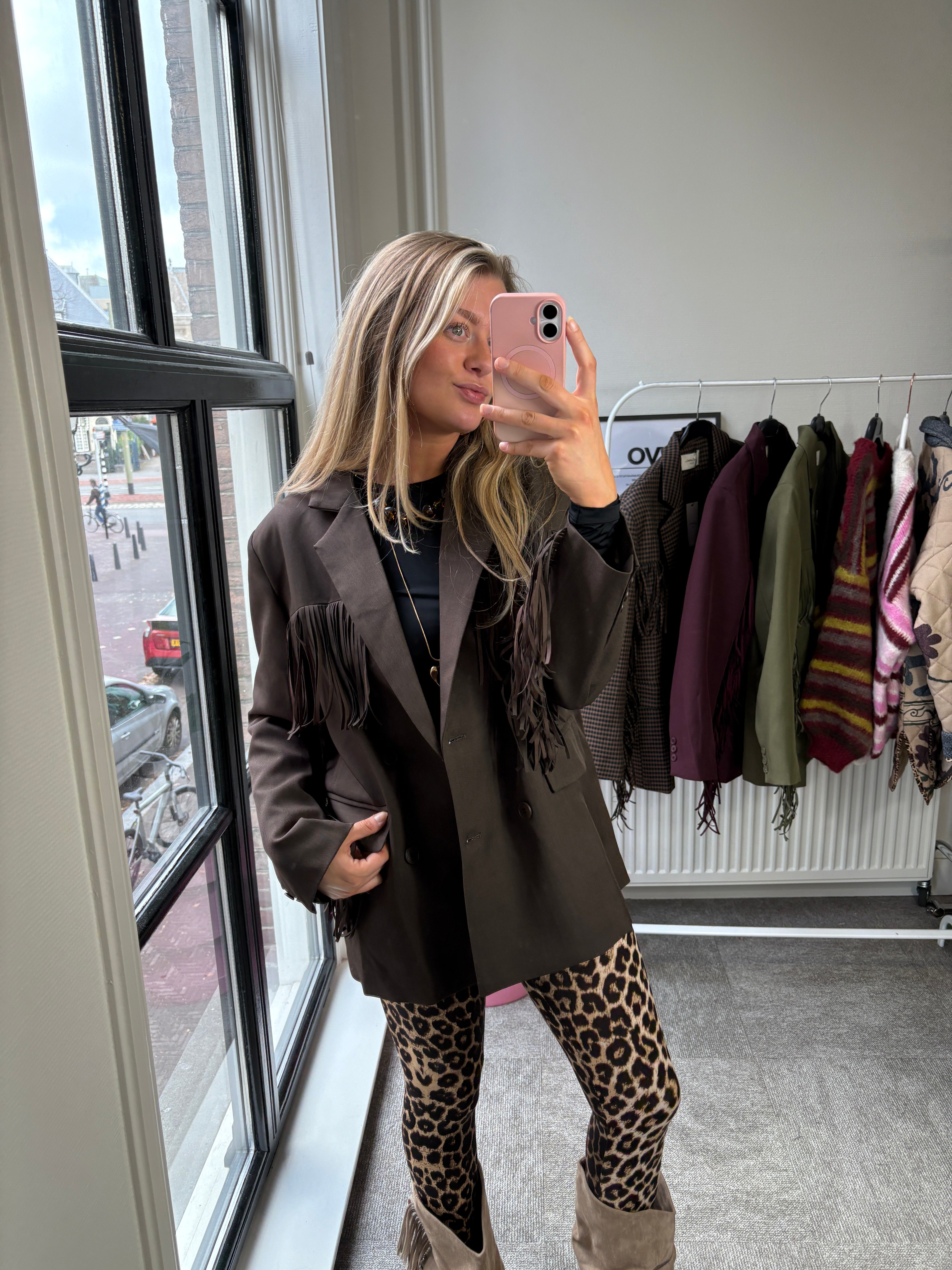 MAUD MUSTHAVE BLAZER CHOCO FRANJES
