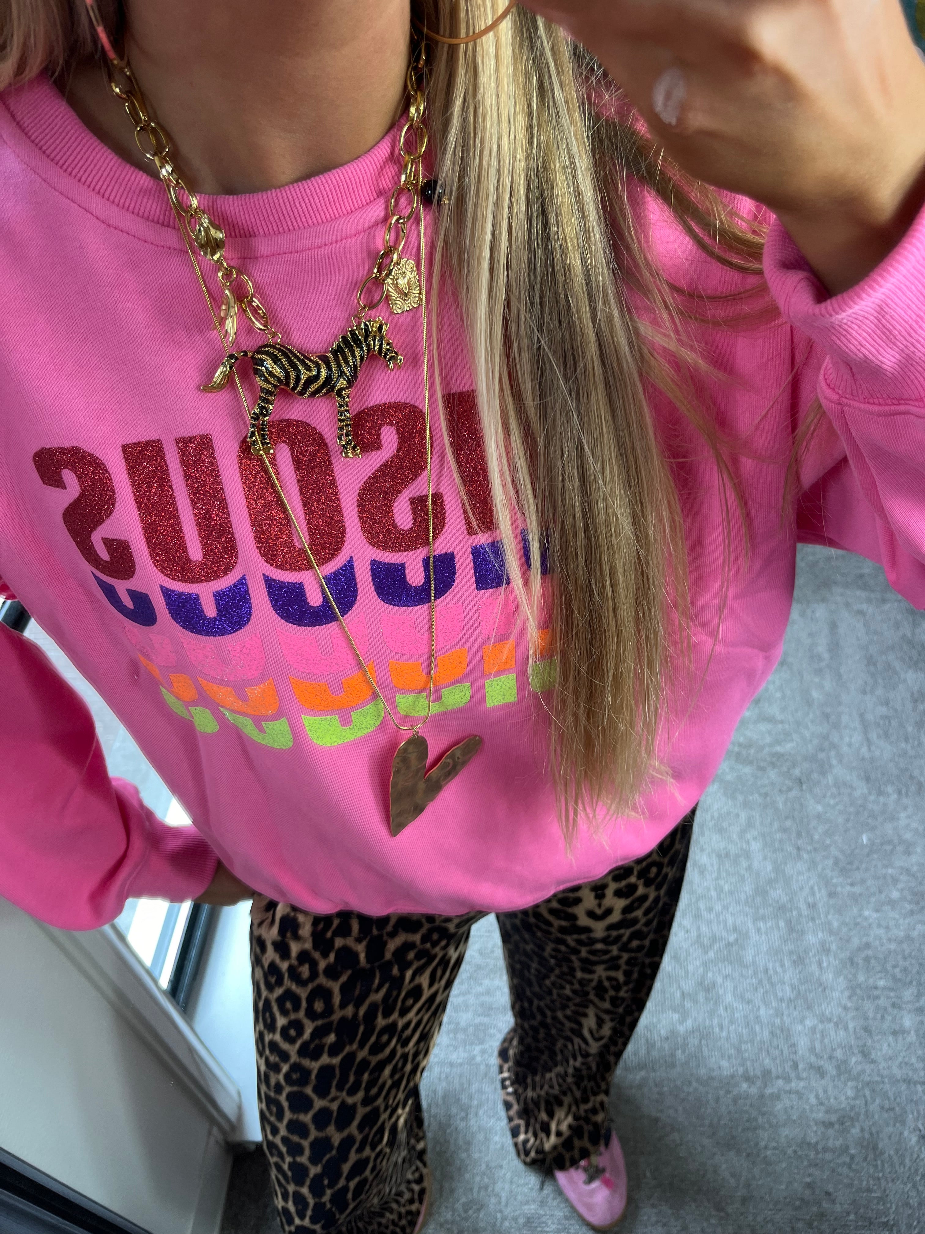NORA SWEATER BISOUS ROZE