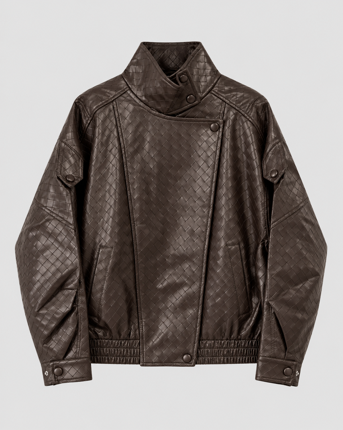 EVA WOVEN BIKER JAS BRUIN