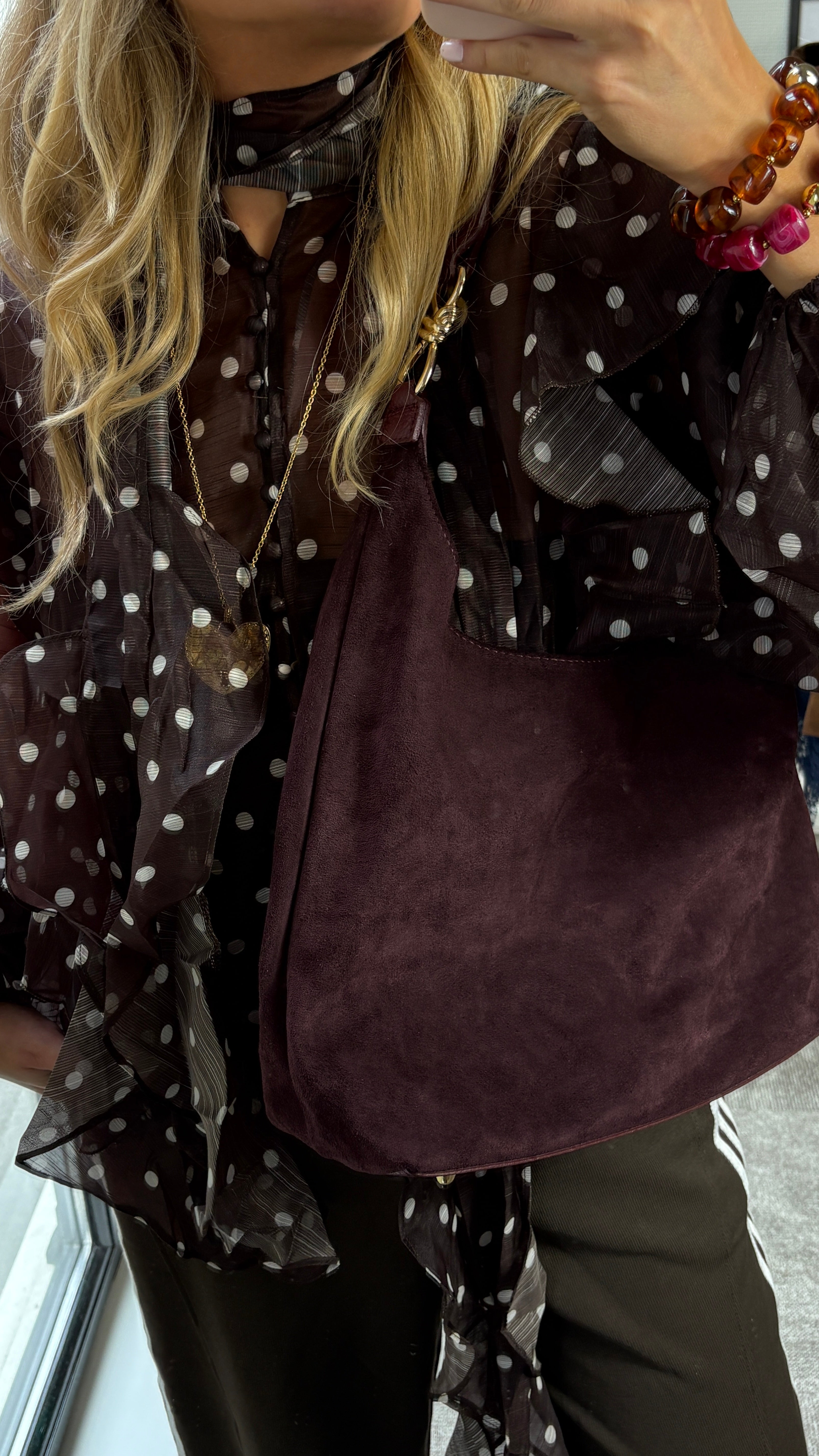 NINA TAS BURGUNDY