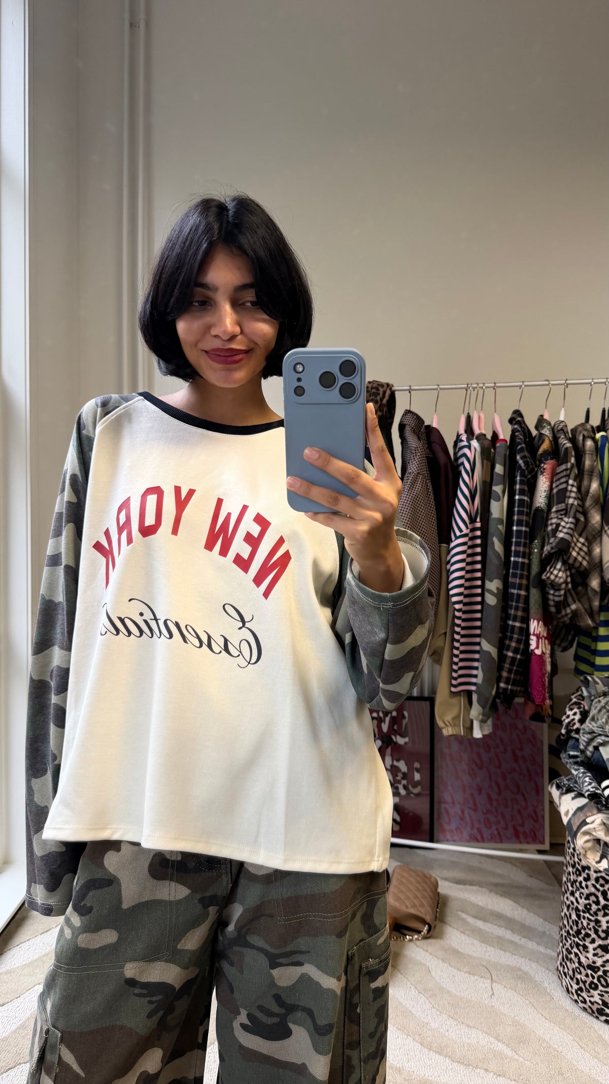 NEW YORK ARMY LONGSLEEVE ZWART