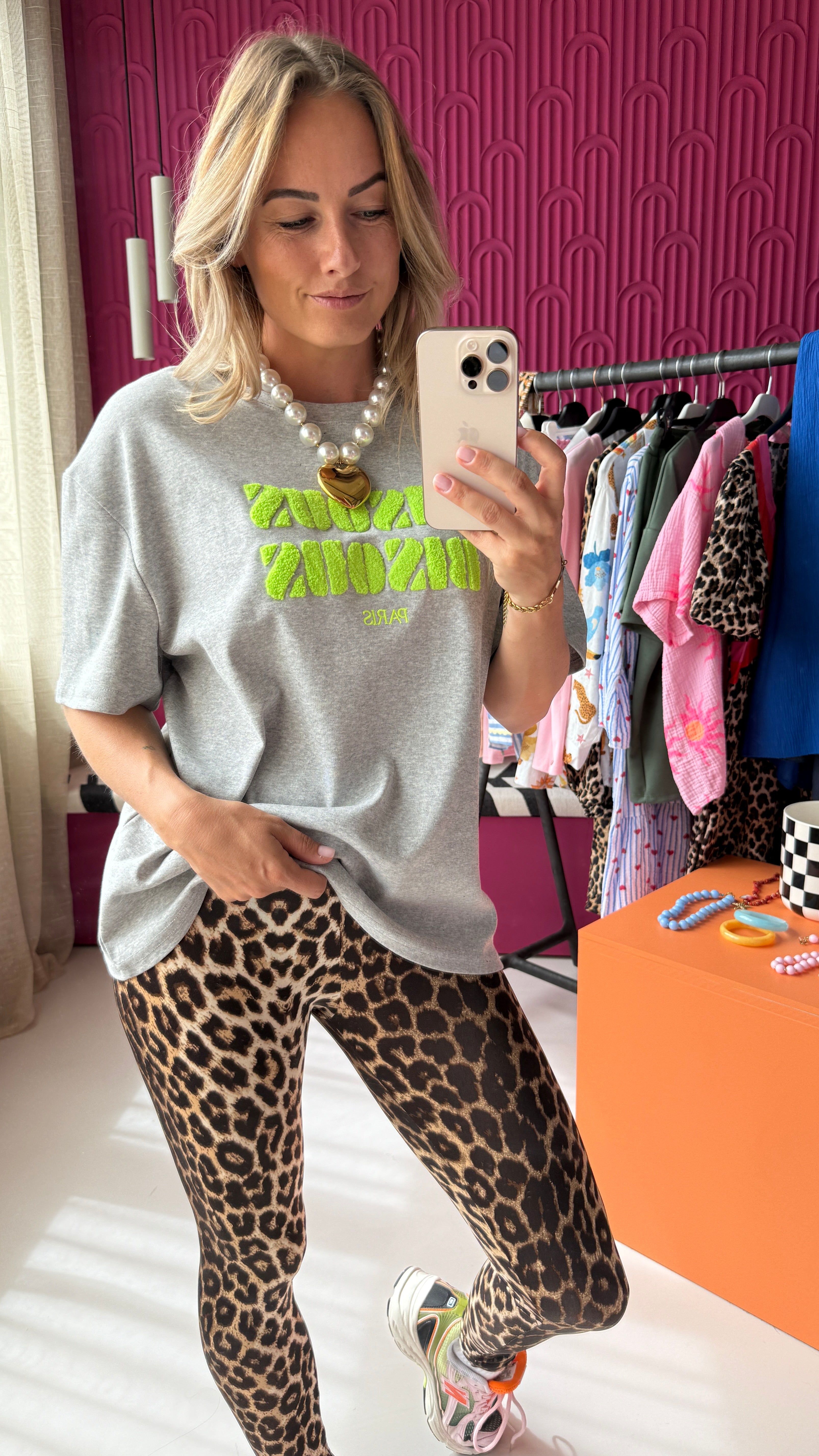 GRIJS BISOUS BISOUS SHIRT