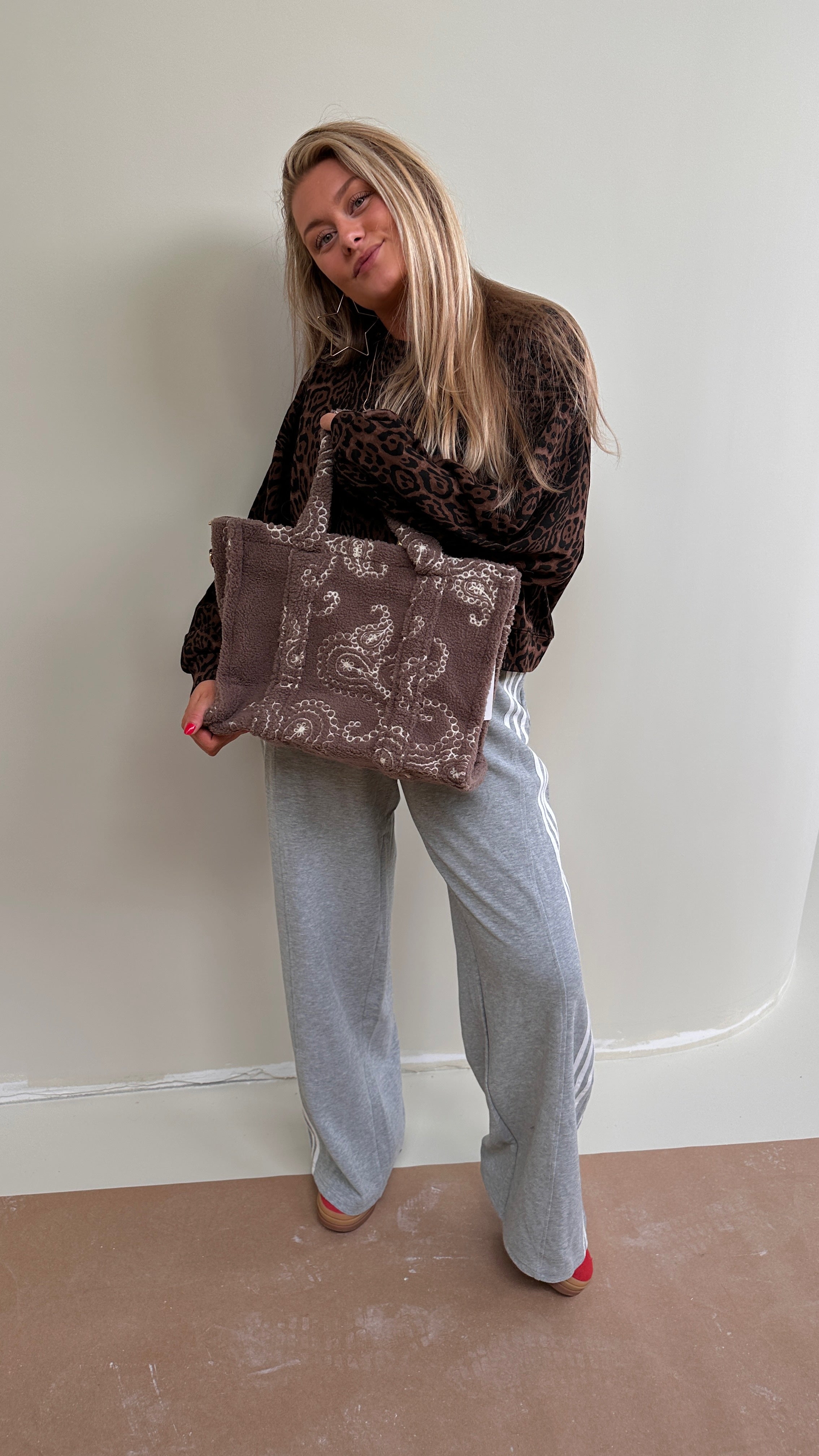 GRIJZE JOGGER STRIPES