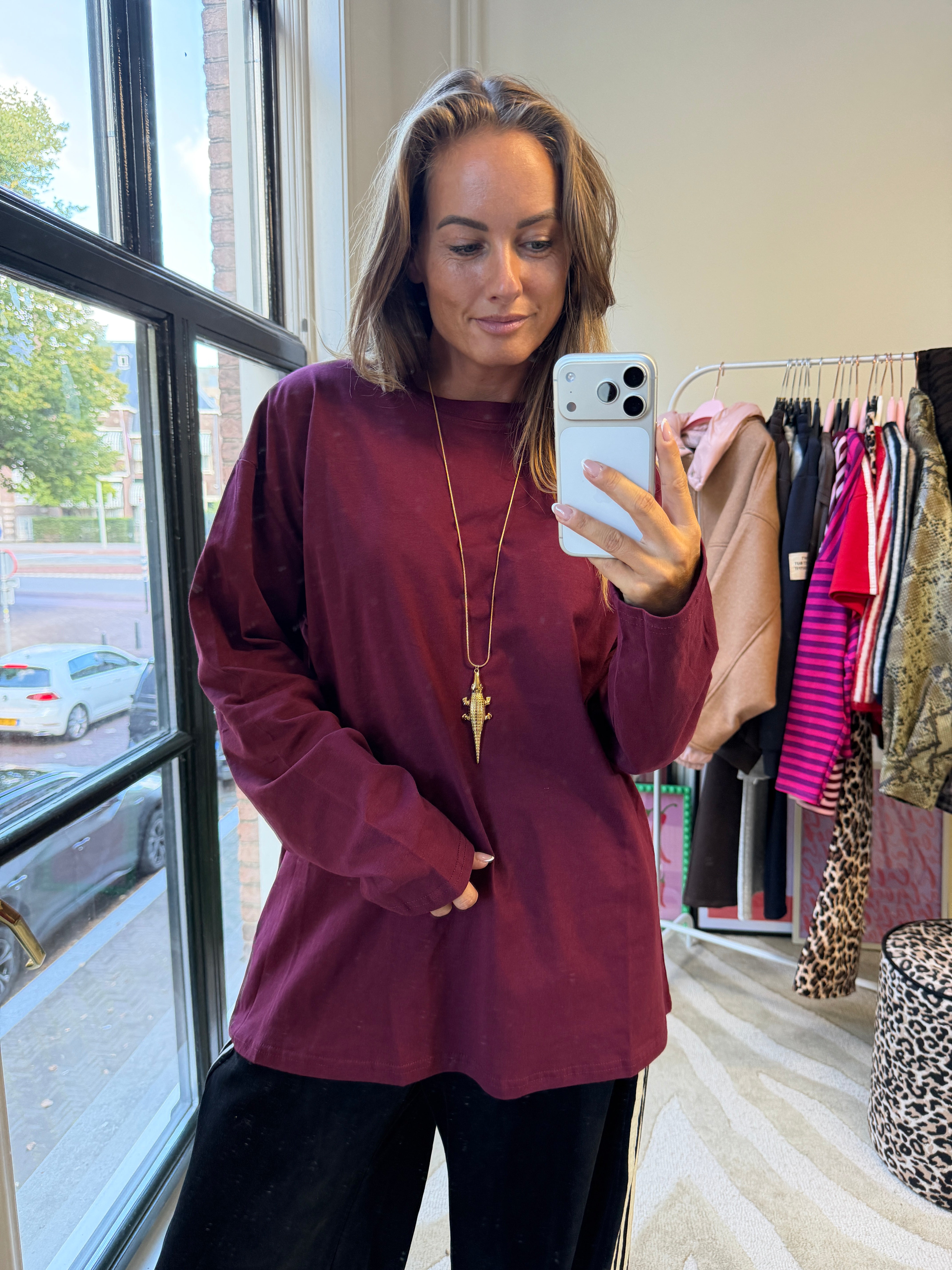 MUSTHAVE LONGSLEEVE BURGUNDY