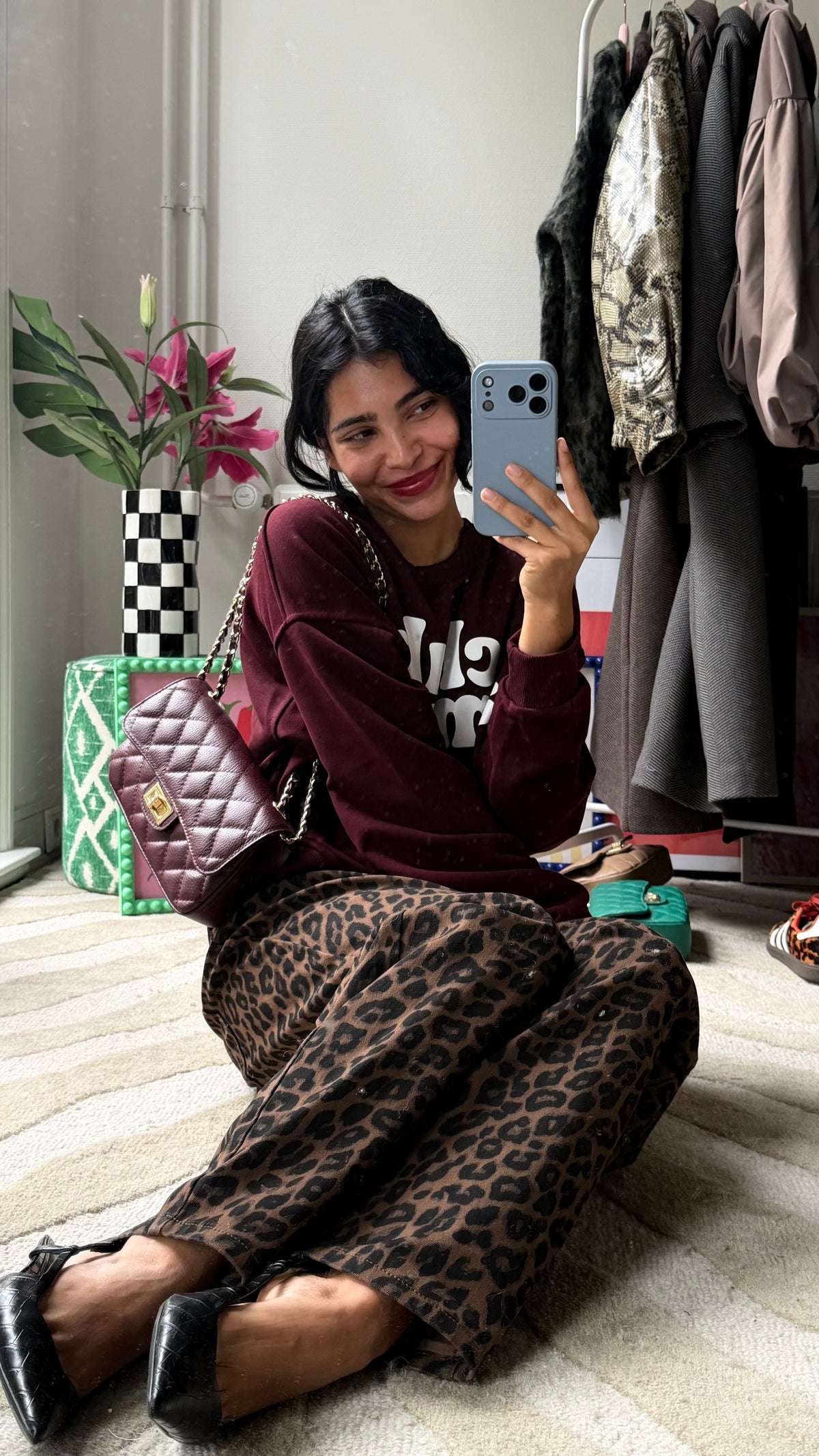 BURGUNDY AMOUR CLUB SWEATER