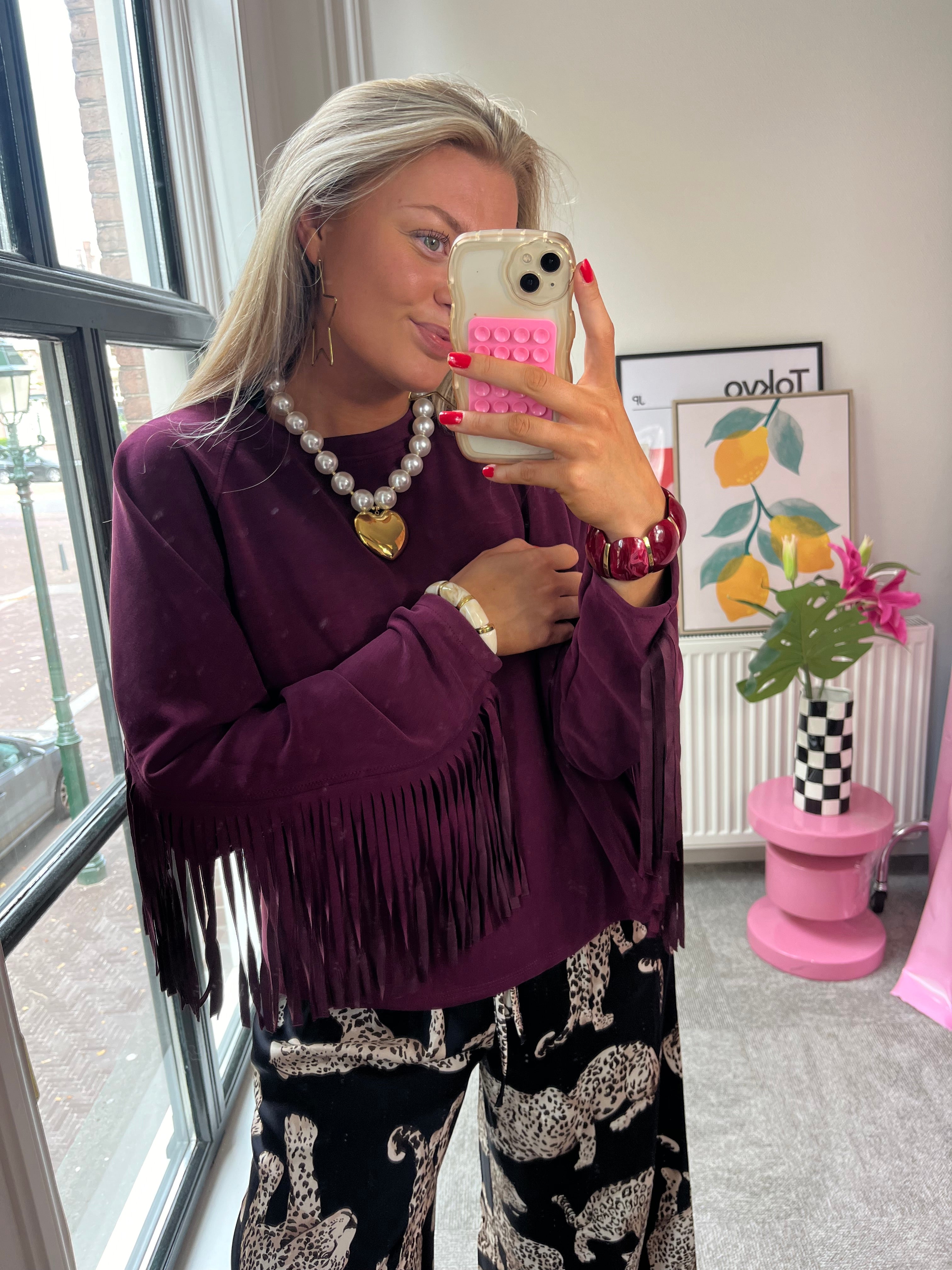 ELISE SWEATER BORDEAUX