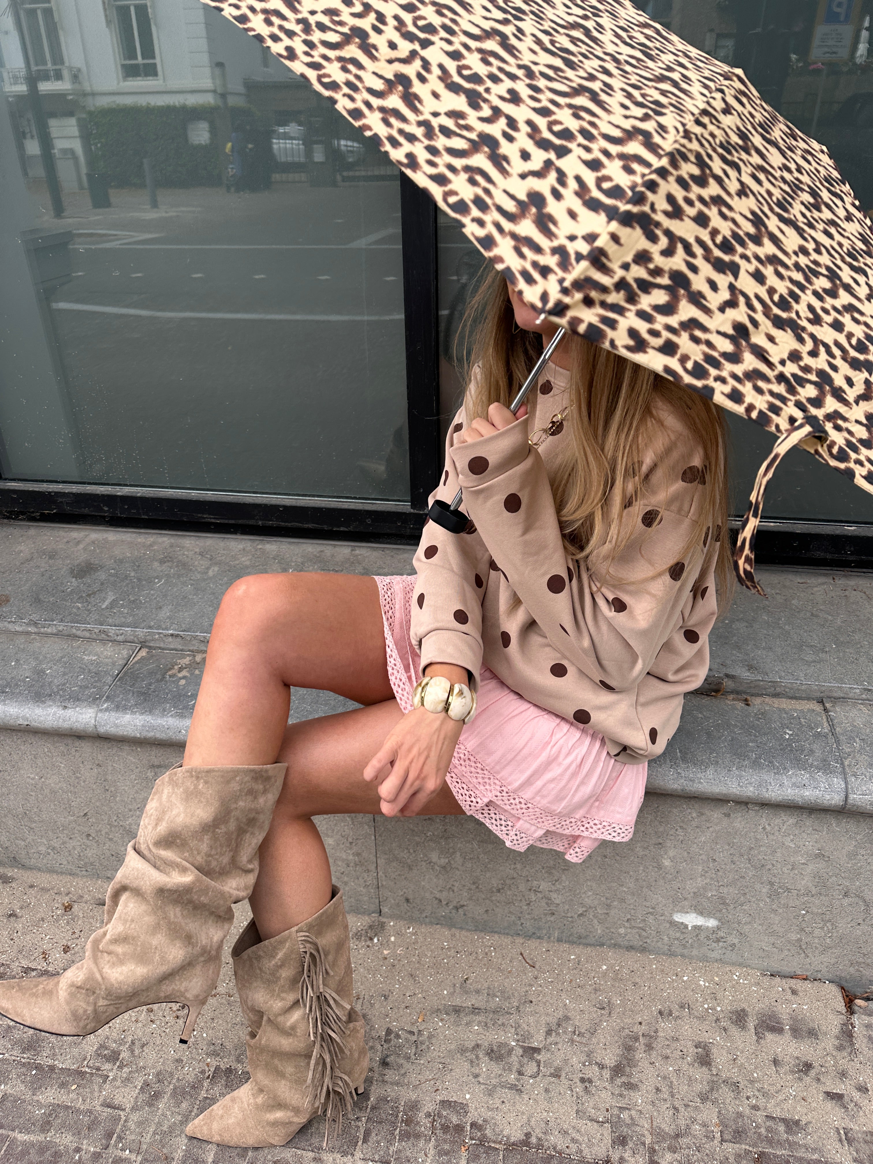 DOTS SWEATER CAPPU