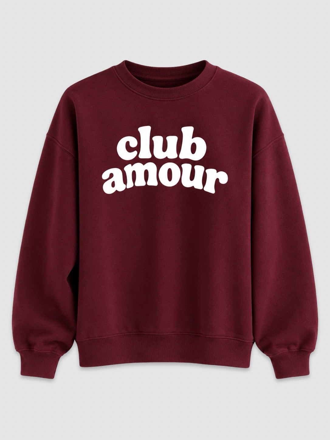BURGUNDY AMOUR CLUB SWEATER