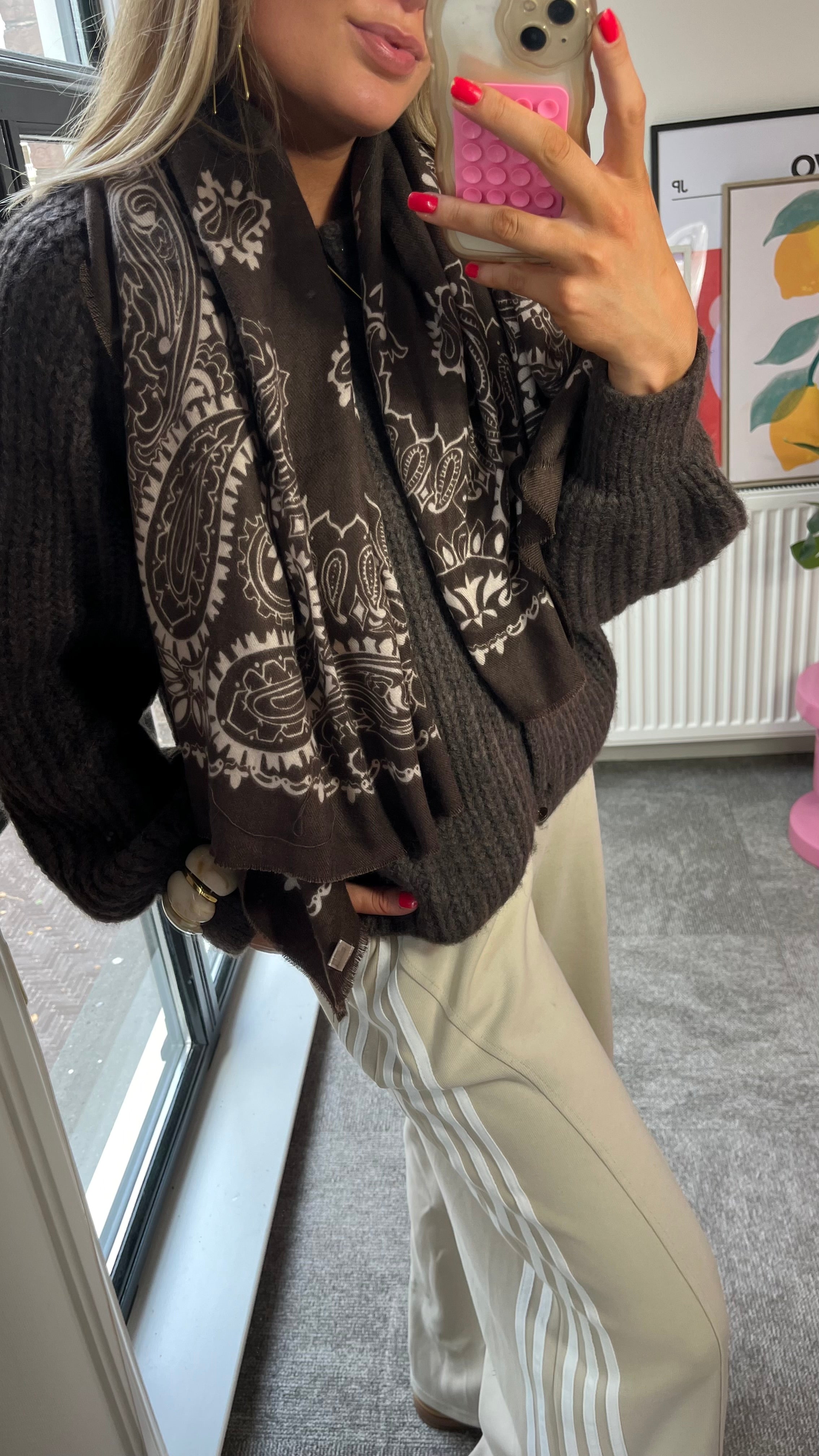 BANDANA SJAAL BRUIN