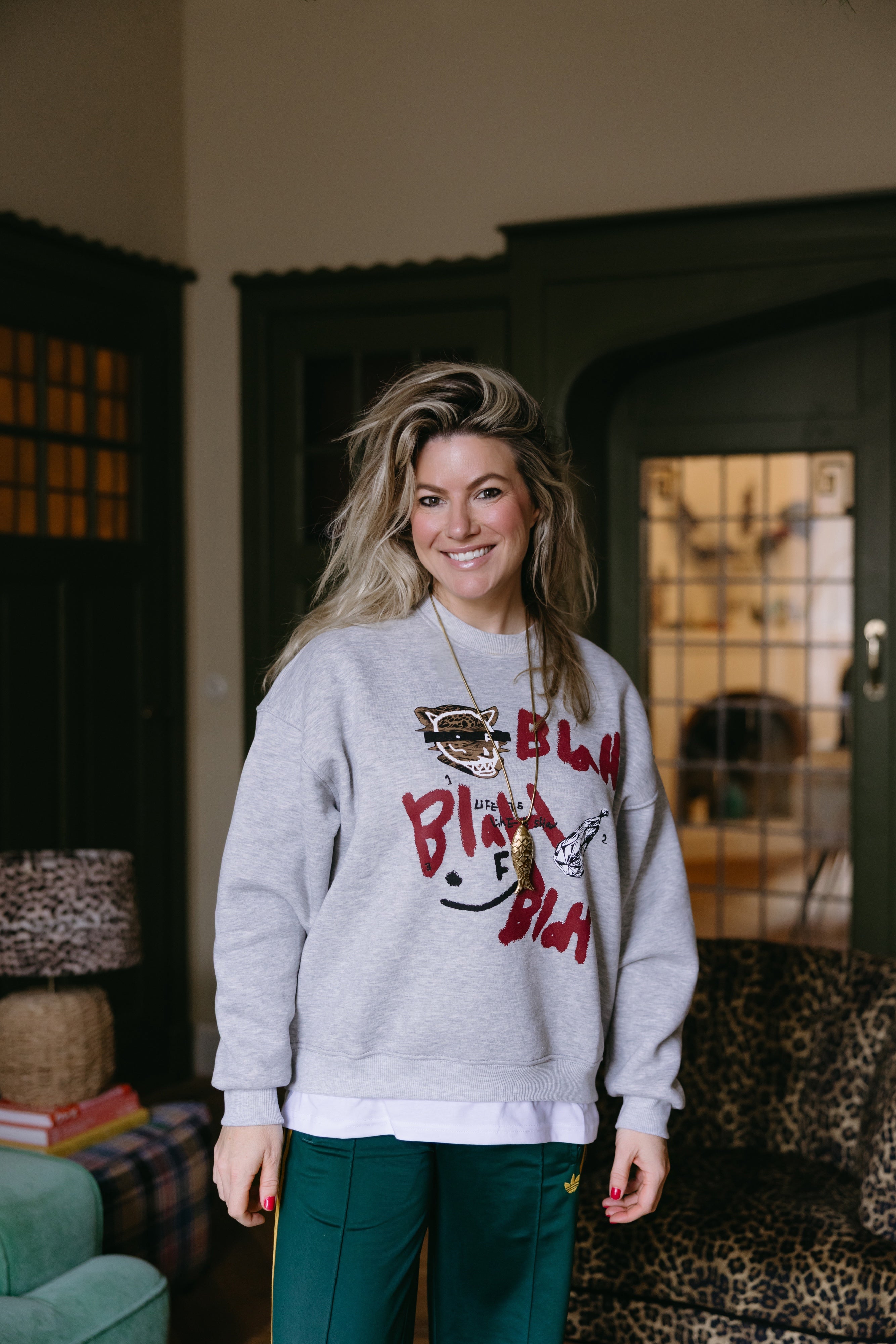 LIZET TIGER GRIJZE TRUI