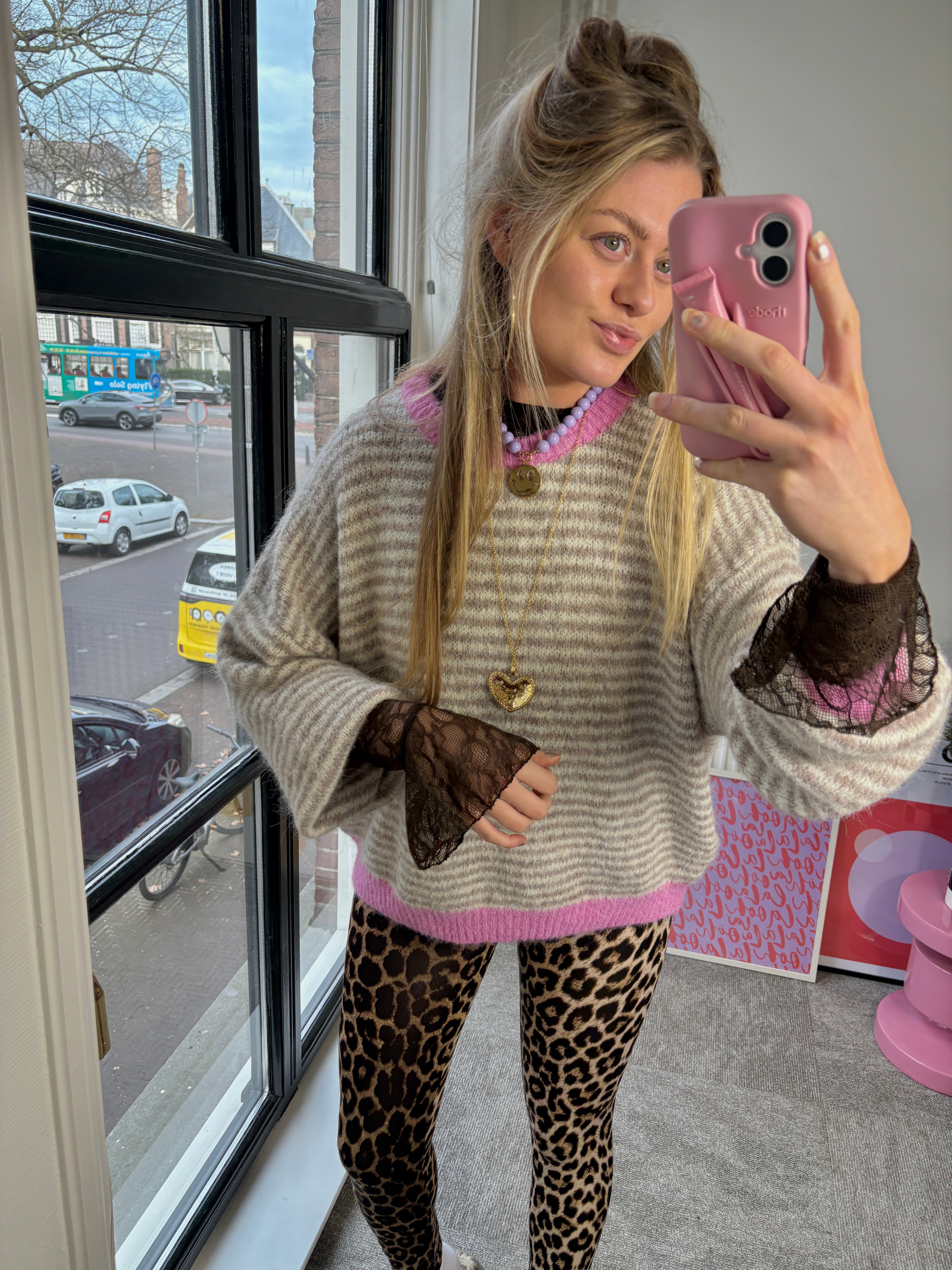 LOTTE TRUI TAUPE/ROZE