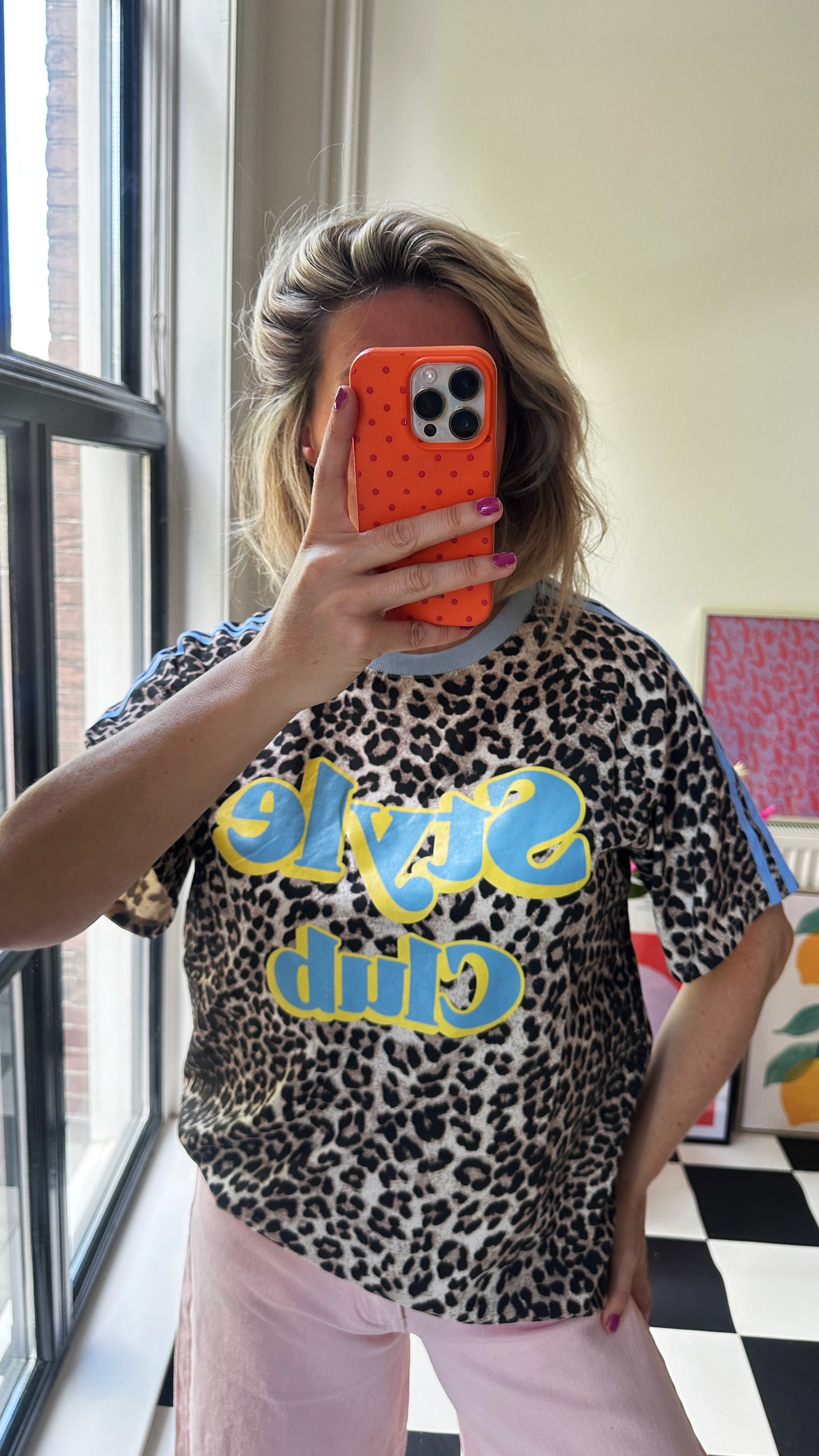 MUSTHAVE PANTER SHIRT MET BLAUW