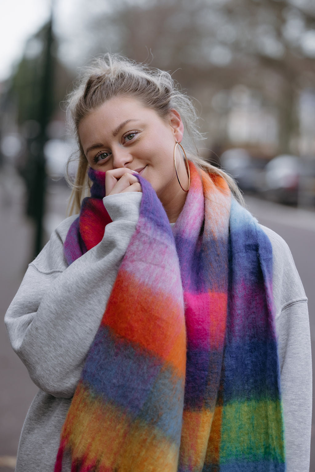 MUSTHAVE GERUITE SJAAL MULTI COLOR