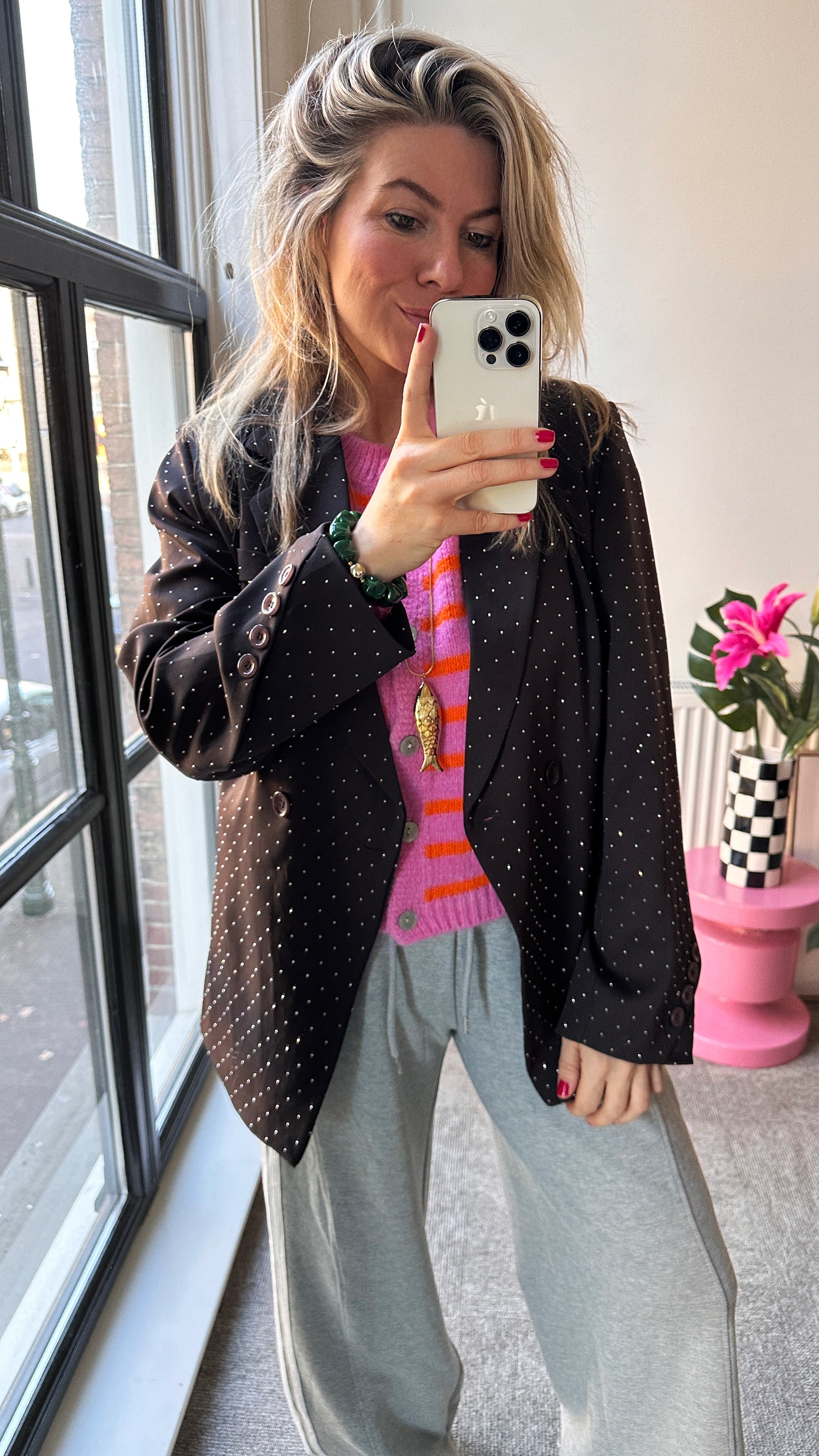 GLITTER BLAZER BRUIN