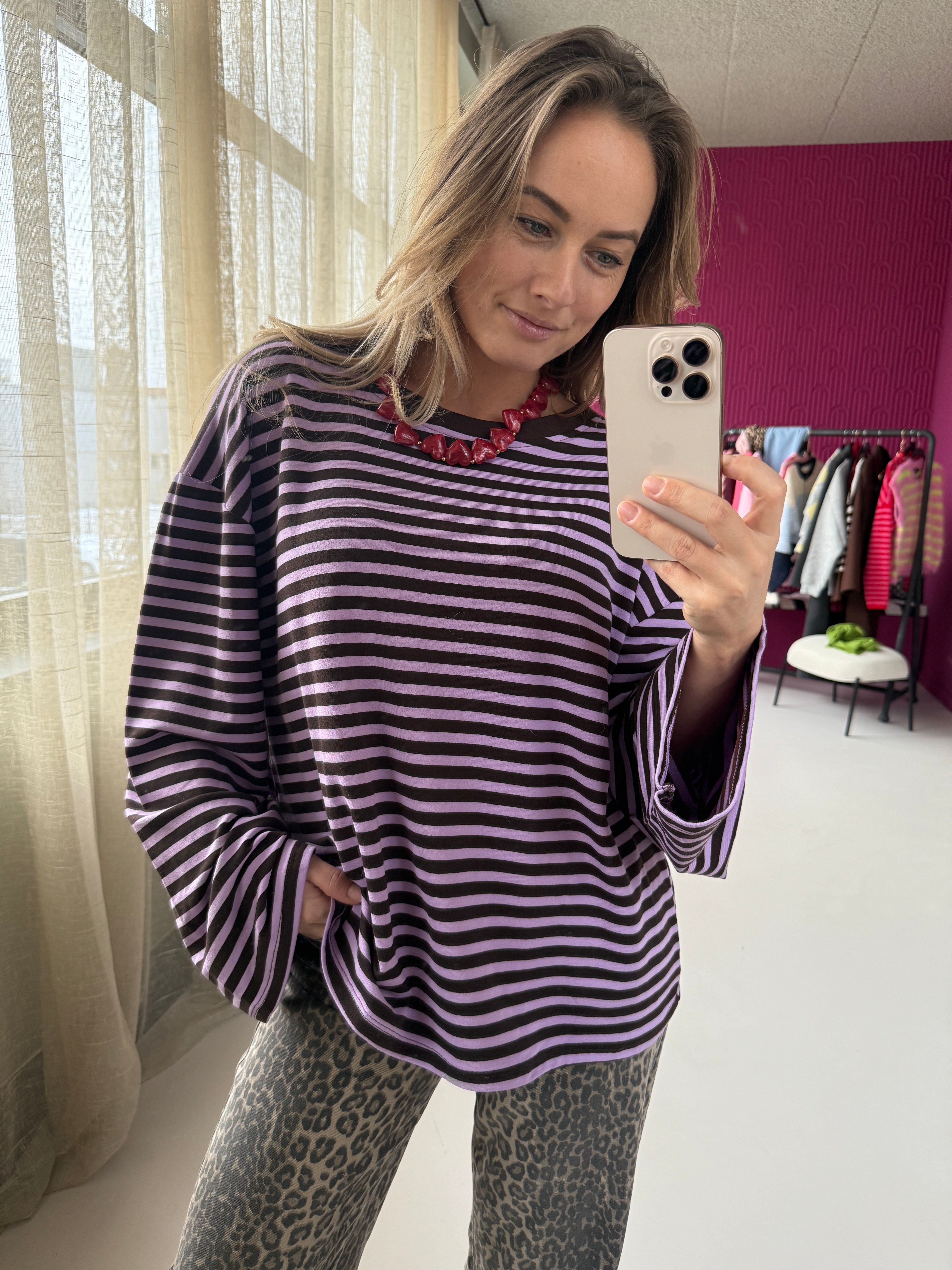 KIKI STREEPJES SHIRT PAARS