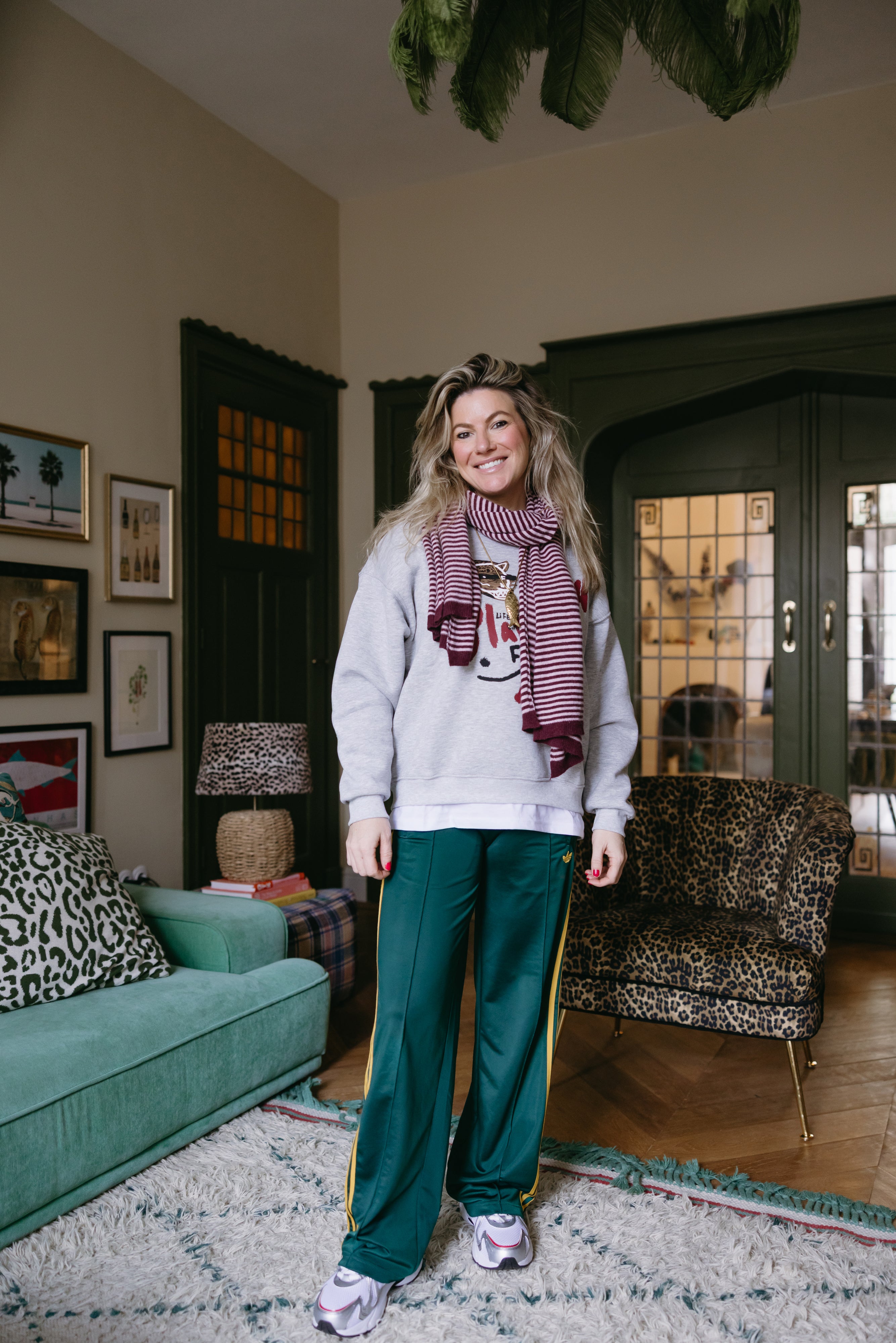 CASHMERE STREEPJES SJAAL