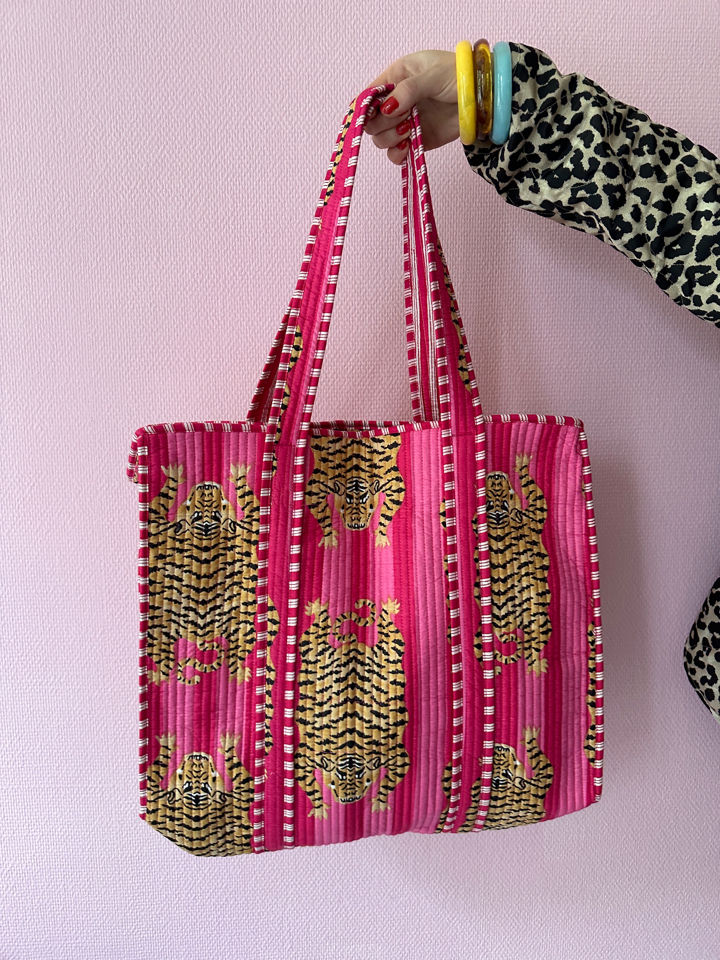 DE PANTER-TIGER SHOPPER ROZE - ROZE