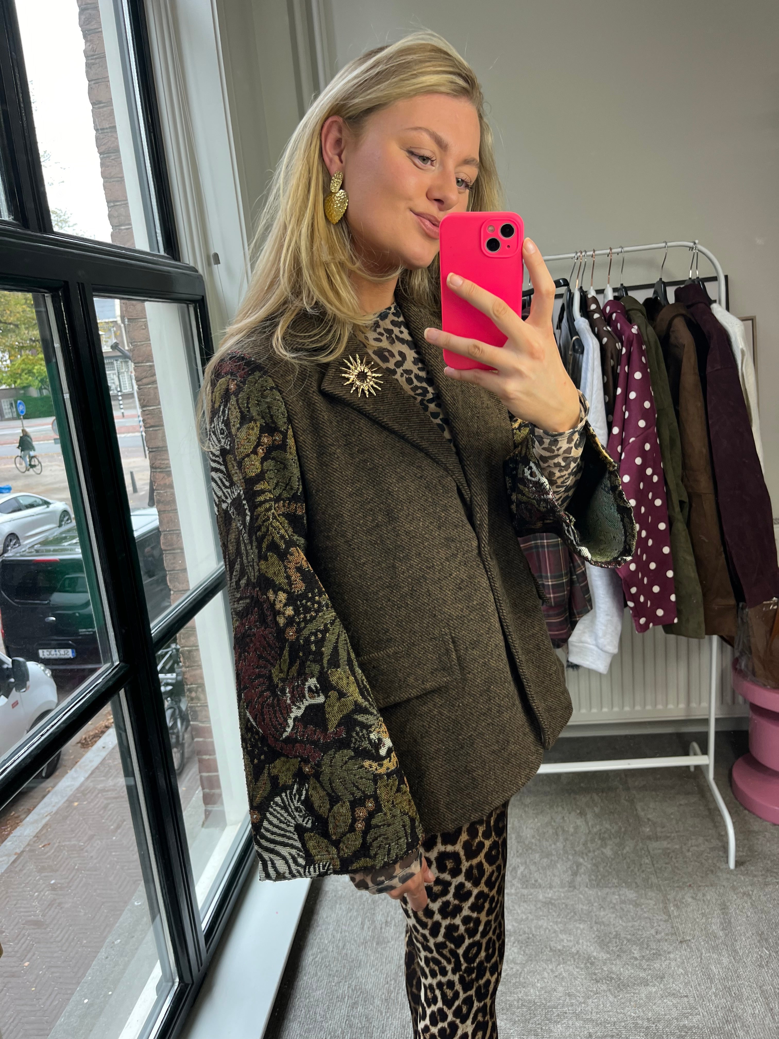 JUNGLE BROWN MUSTHAVE BLAZER