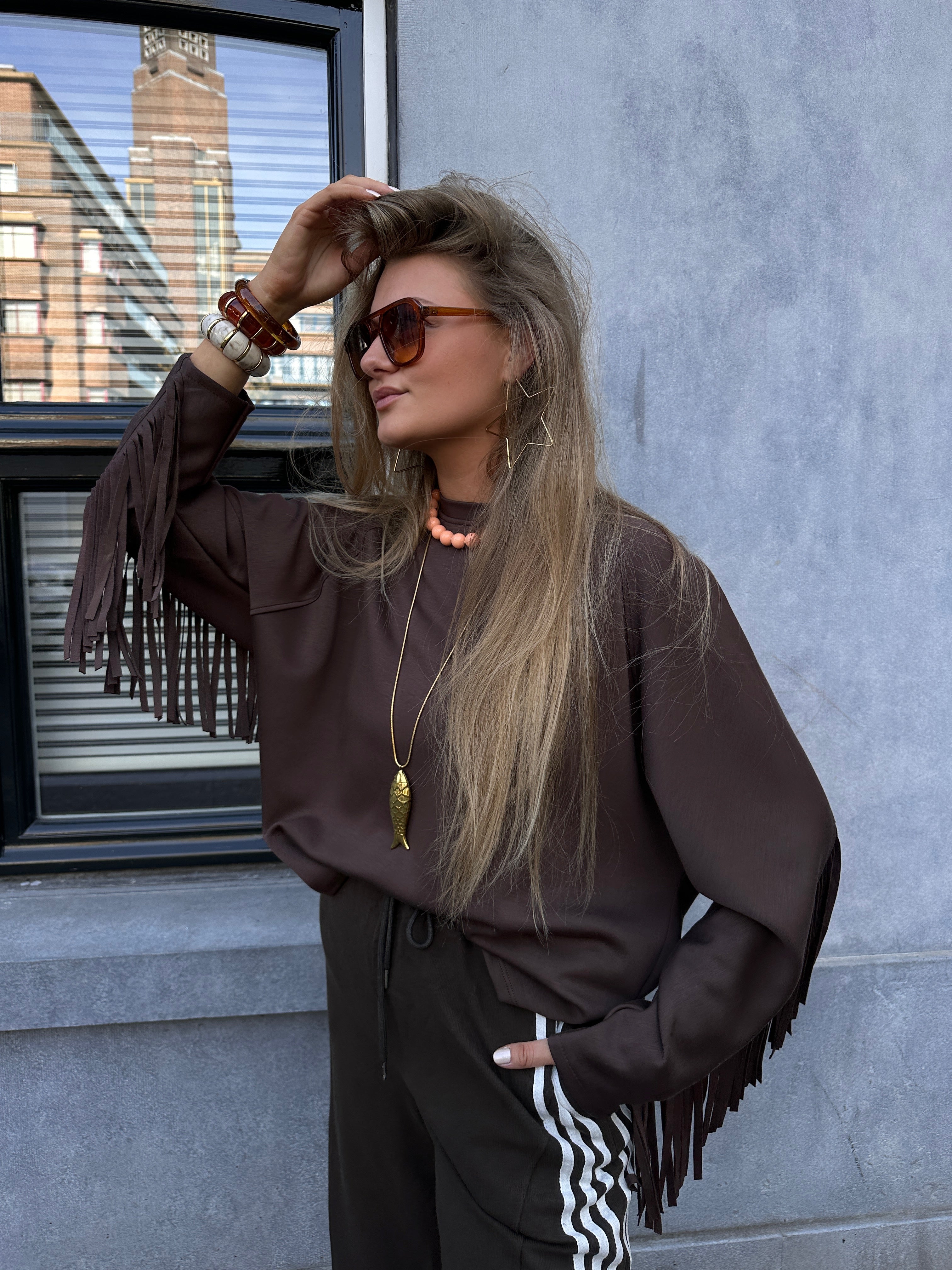 ELISE SWEATER CHOCO