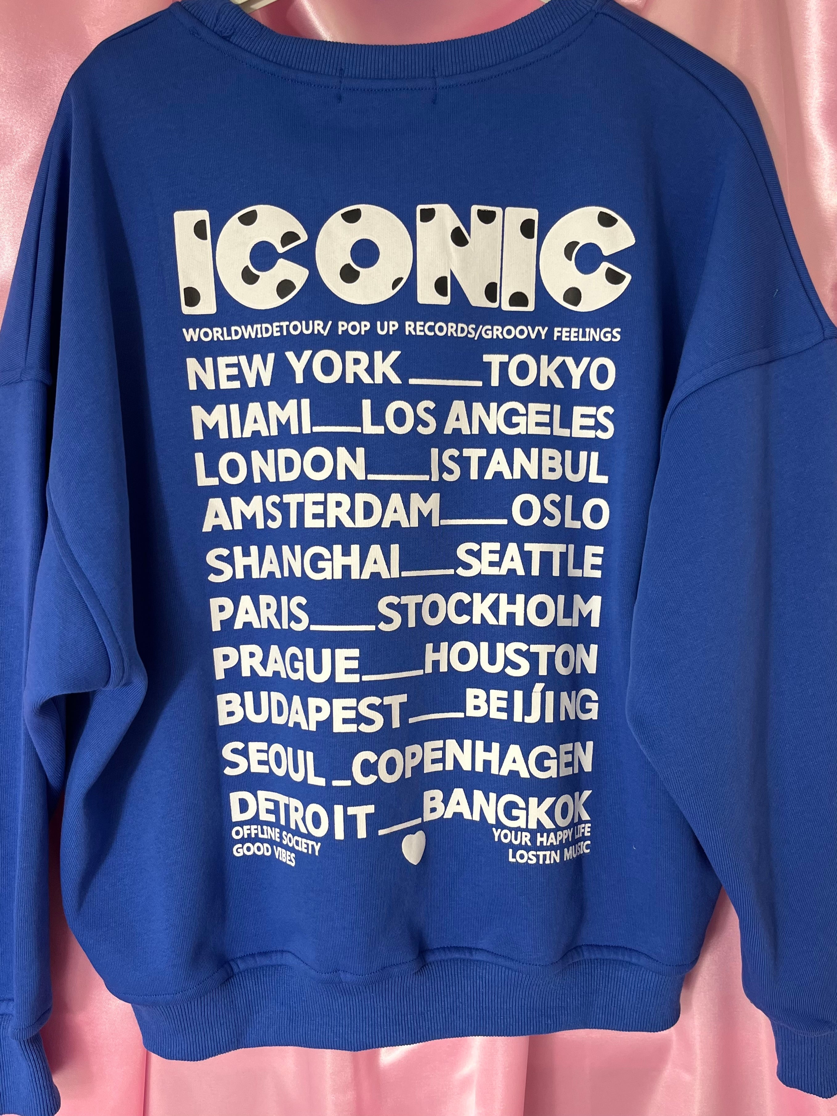 FREDERIEK SWEATER ICONIC DOTS BLUE
