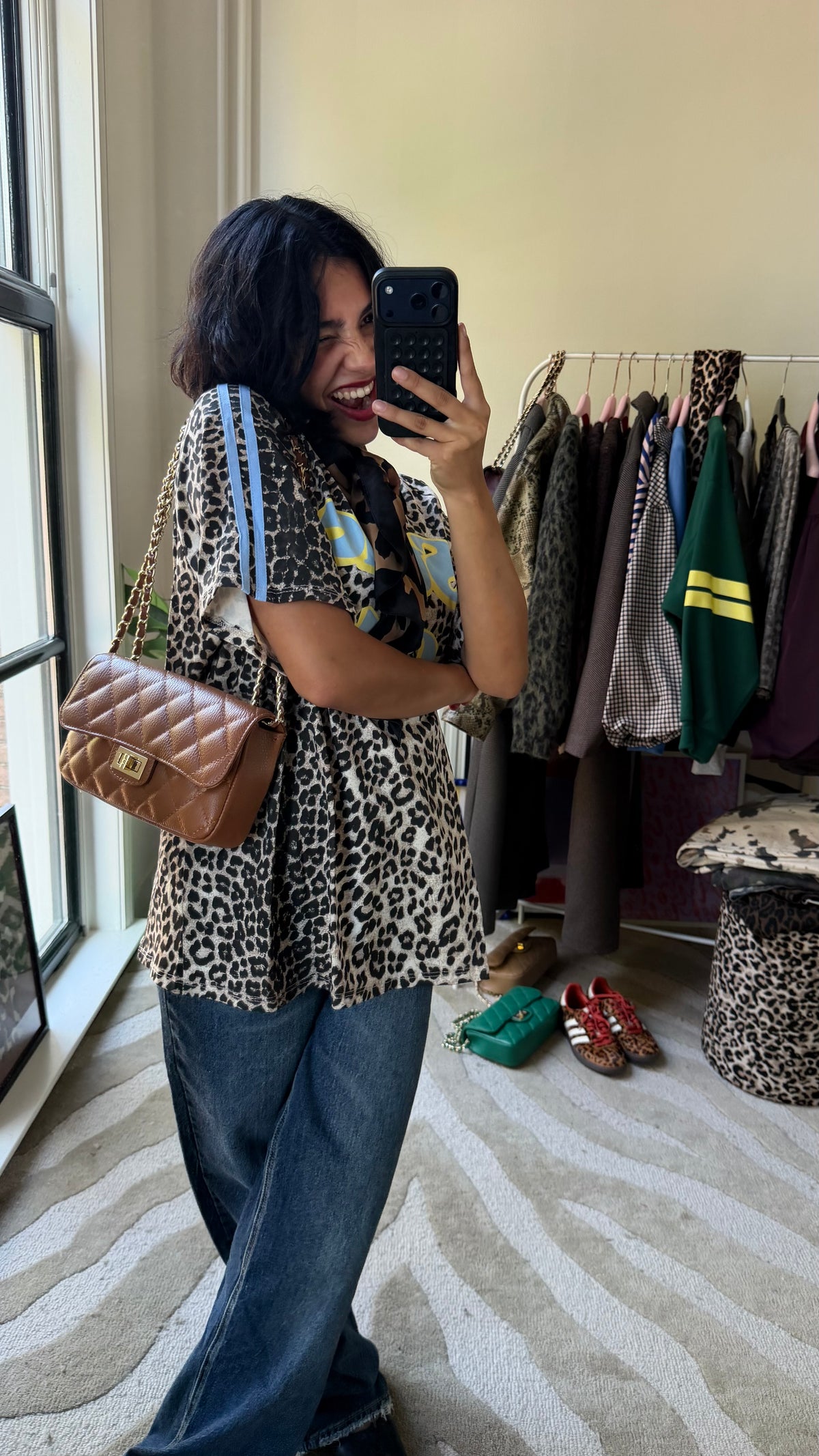 MUSTHAVE PANTER SHIRT MET BLAUW