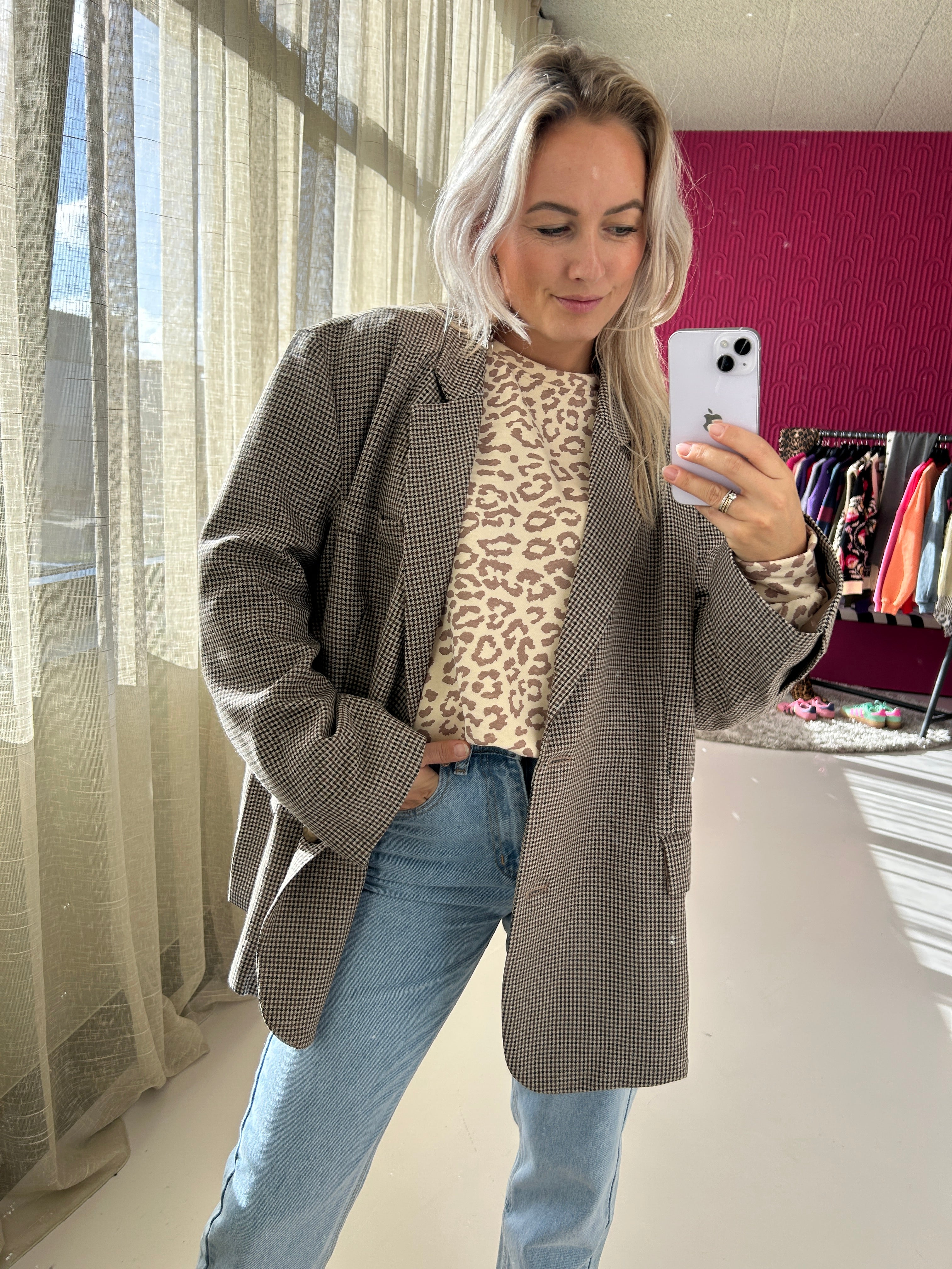 PANTERPRINT SWEATER TAUPE