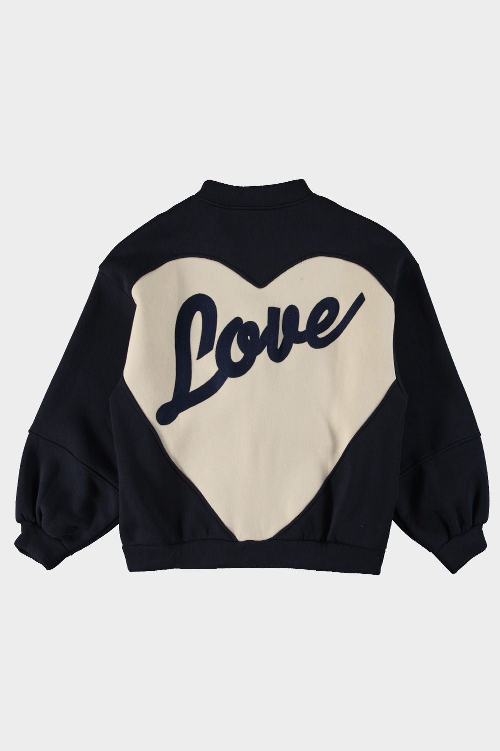 LOVE BOMBER VEST | DONKERBLAUW