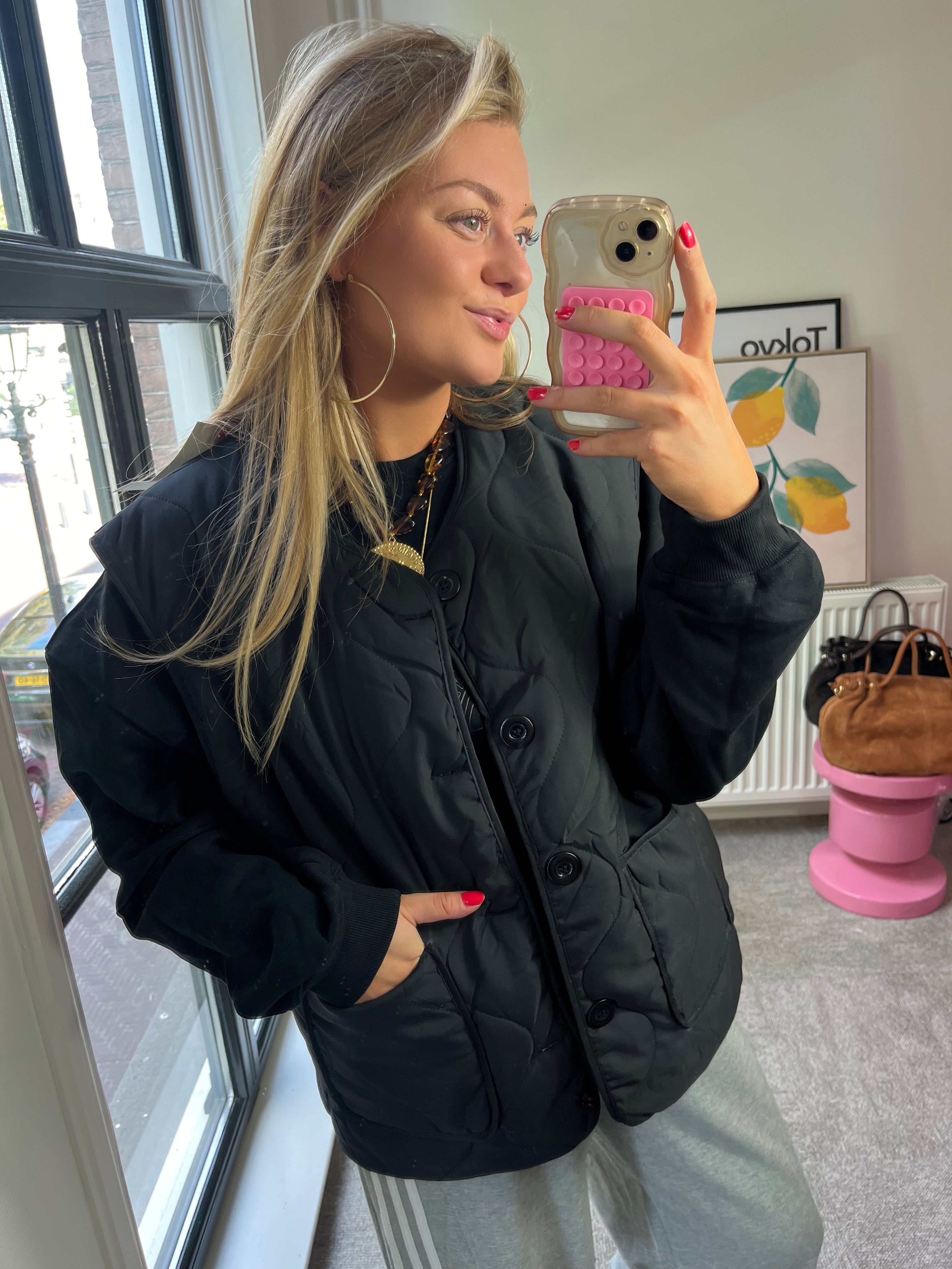 TESSY BODYWARMER MET PANTER