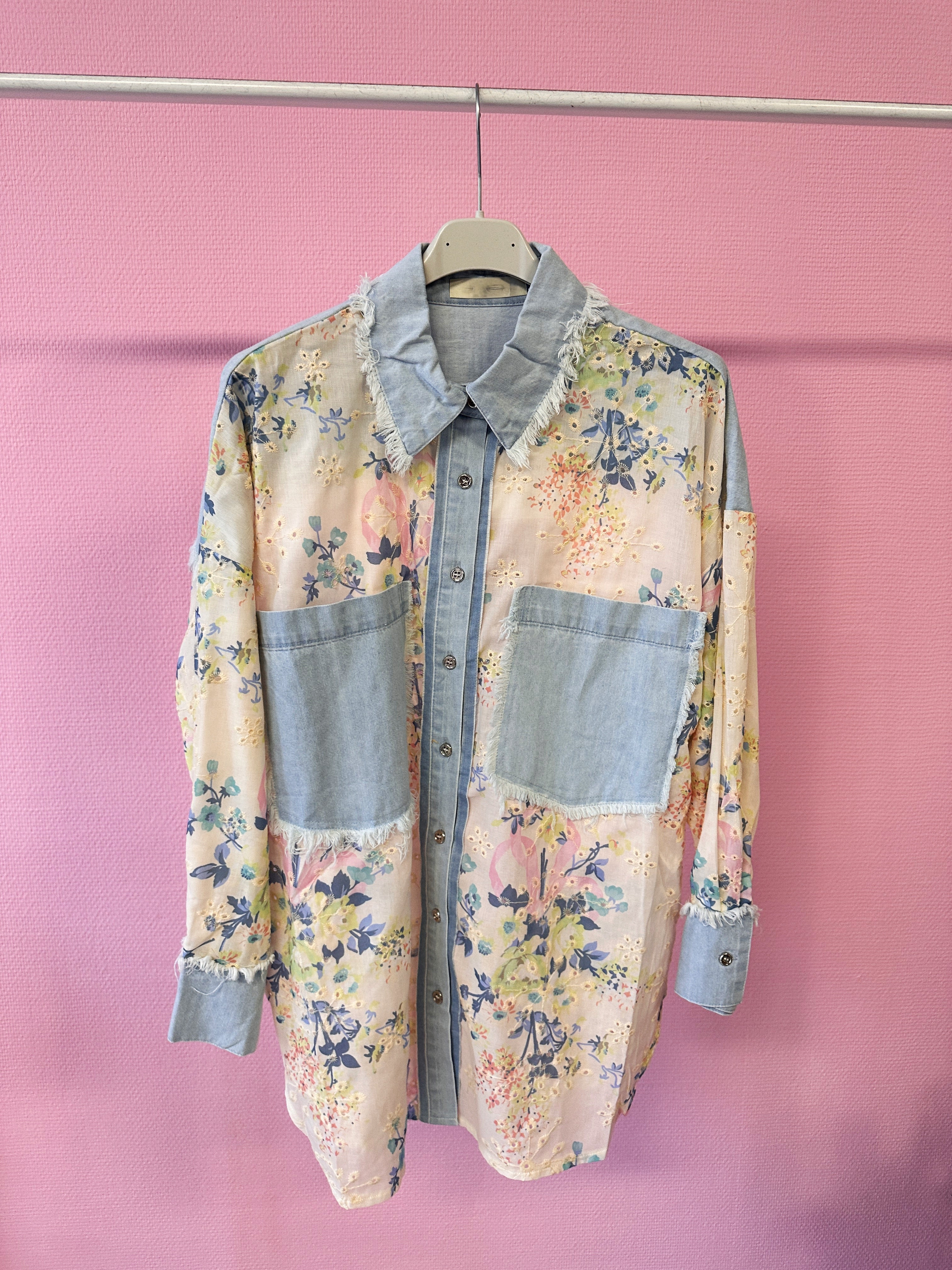 MUSTHAVE BLOUSE JEANS FLOWERS